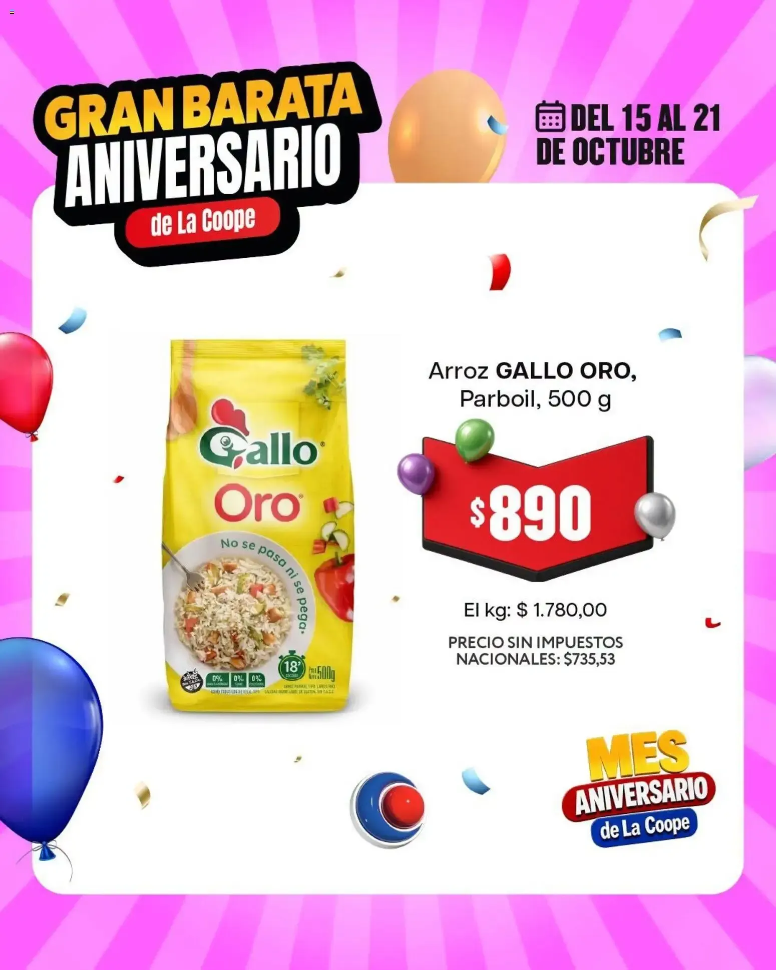 Ofertas de Gran Barata Aniversario de La Coope 15 de octubre al 21 de octubre 2026 - Página 3 del catálogo
