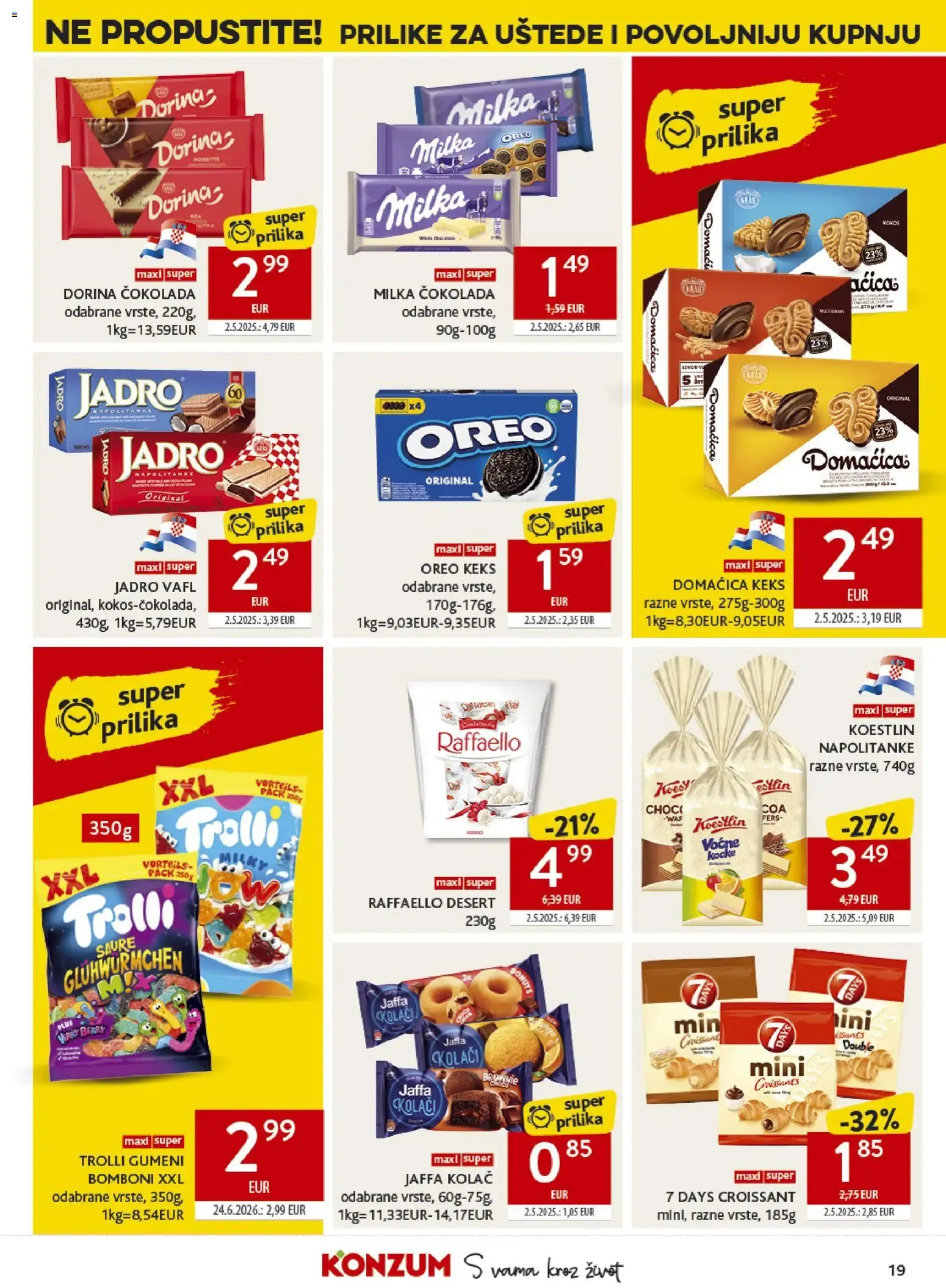 Katalog Konzum Katalog novi od 22.07.2026 na listanje > letak digitalni od 22. srpnja do 28. srpnja 2026. - Pregled Stranica 19