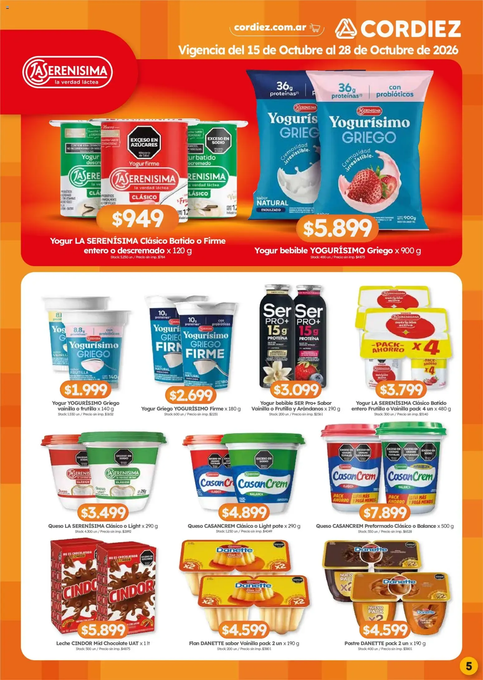 Ofertas de Cordiez - Marcas destacadas || del 15/10/2026 - 28/10/2026 || Catálogo 15 de octubre al 28 de octubre 2026 - Página 5 del catálogo