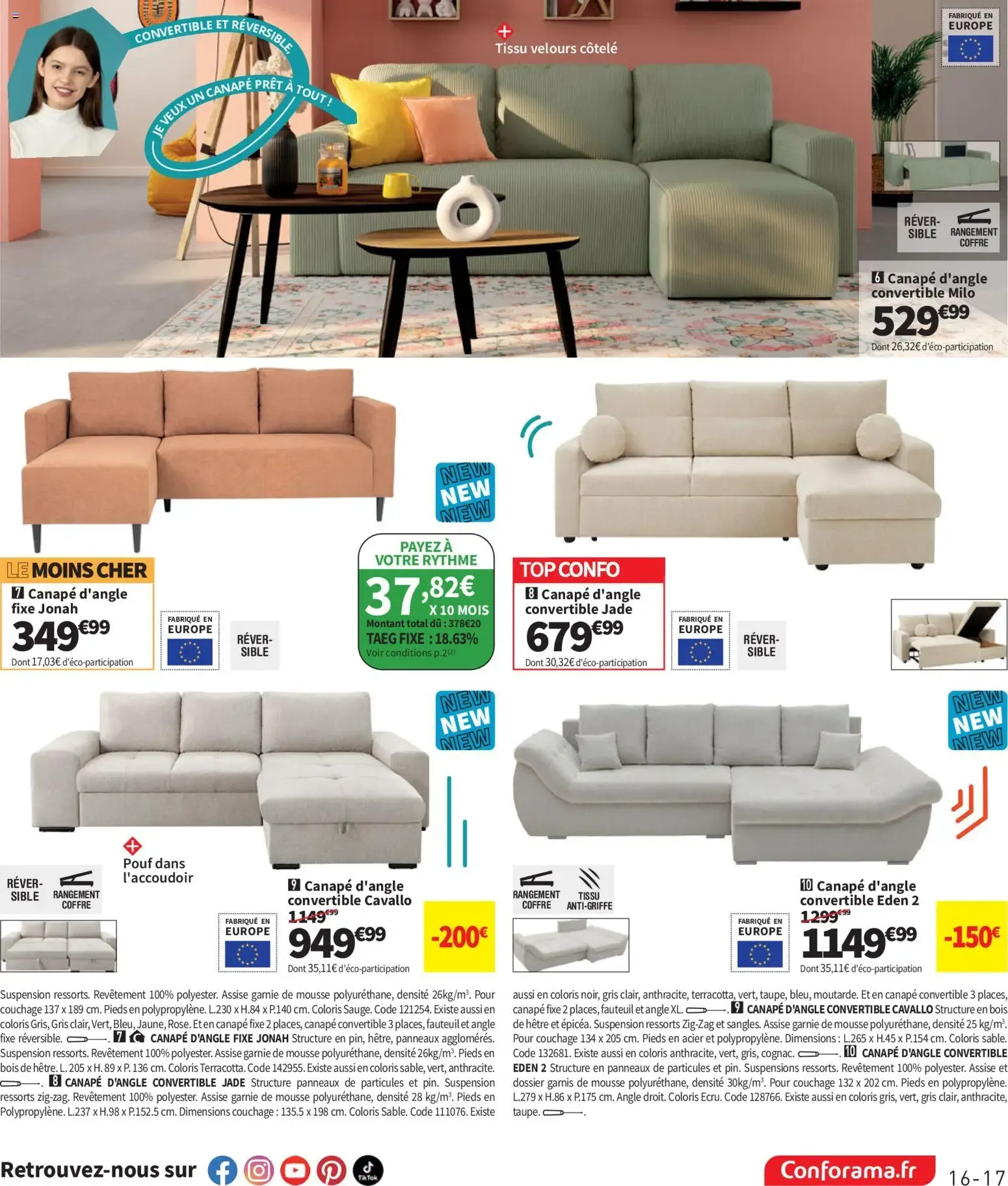 Conforama - Rentrée à Prix Coûtant du 21 juillet au 24 août 2026 - Catalogue page 17