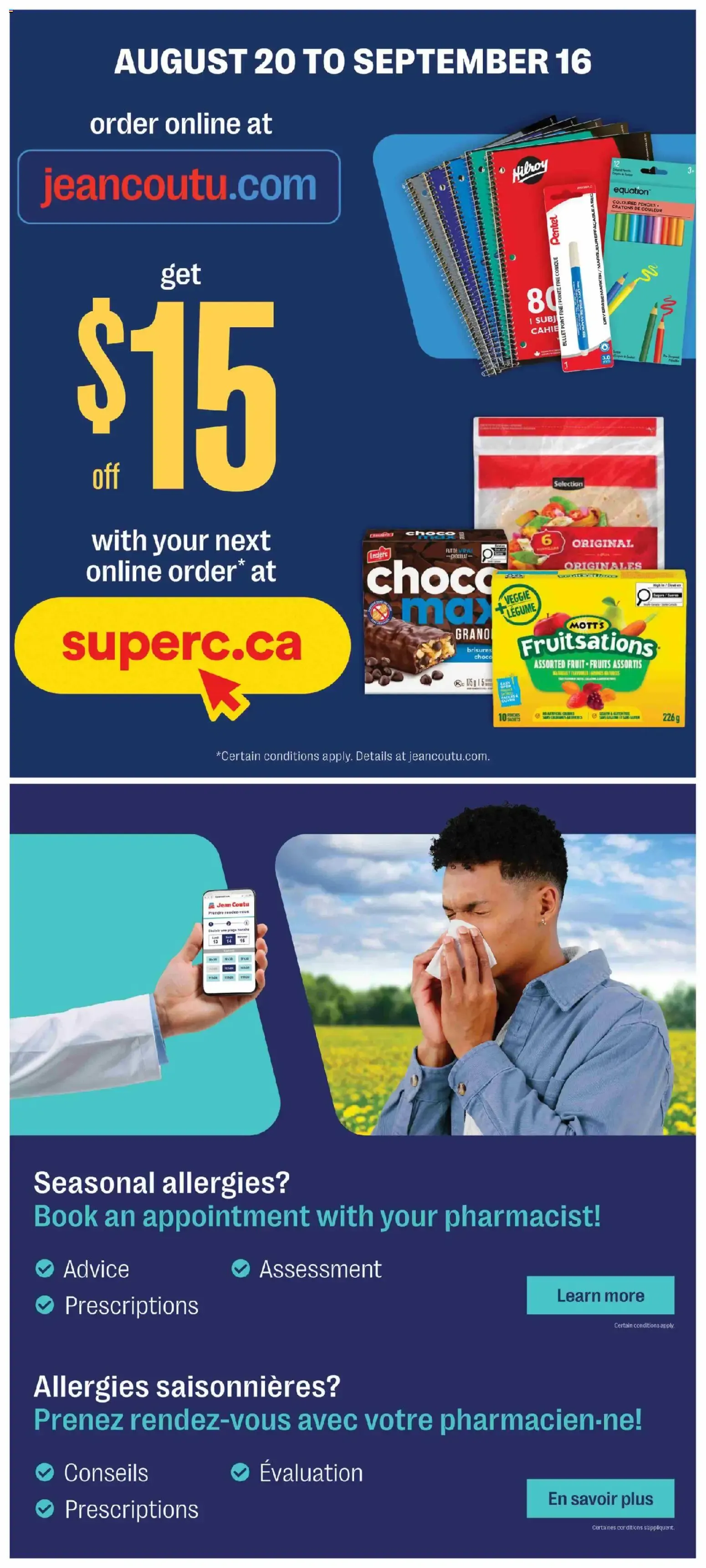 Jean Coutu weekly flyer from Sep 10, 2026 > weekly specials & deals from September 10 to September 16 2026 - flyer page 11