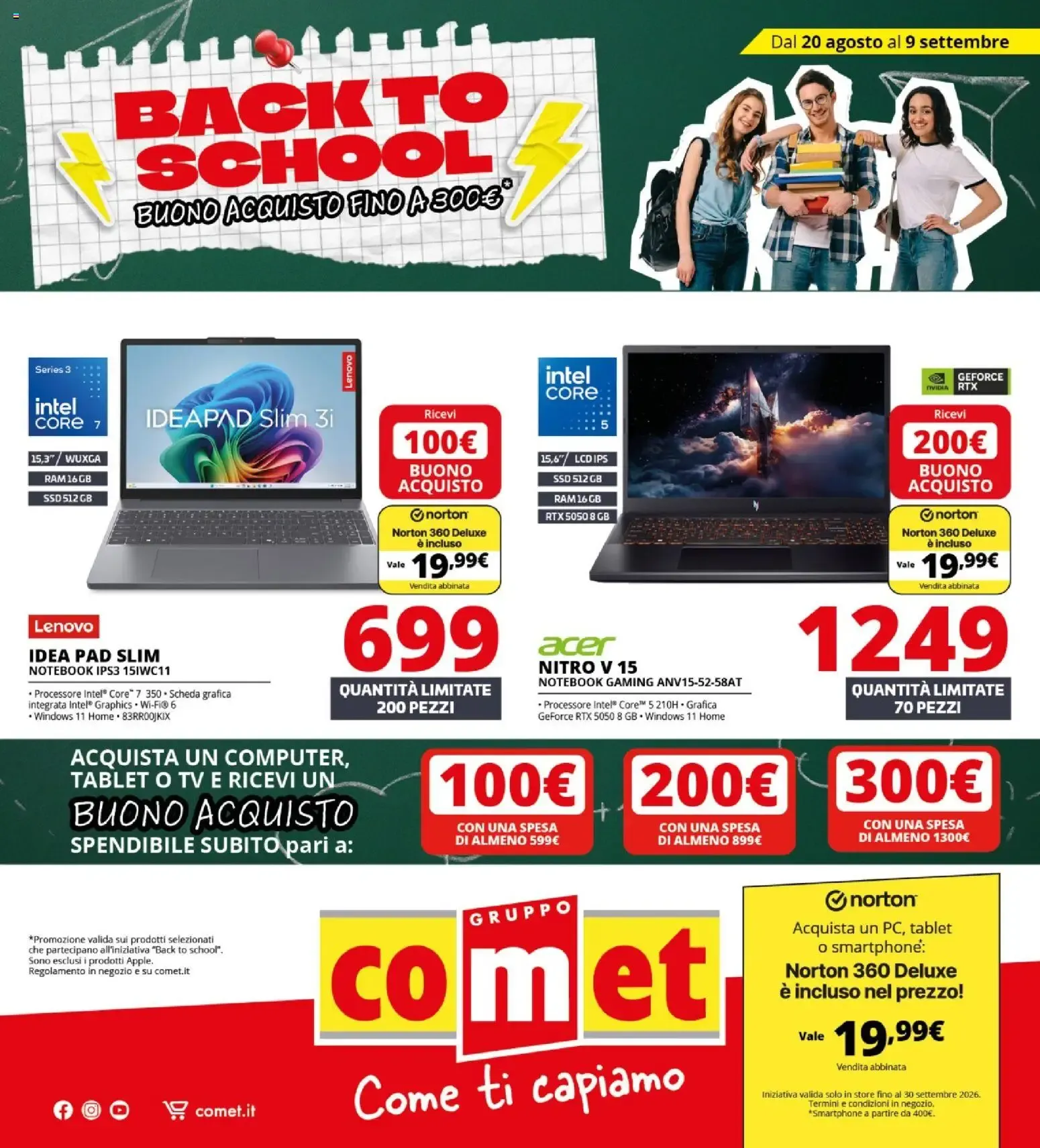 Comet Back to School da 20 agosto a 9 settembre di 2026 - Pagina del volantino 1