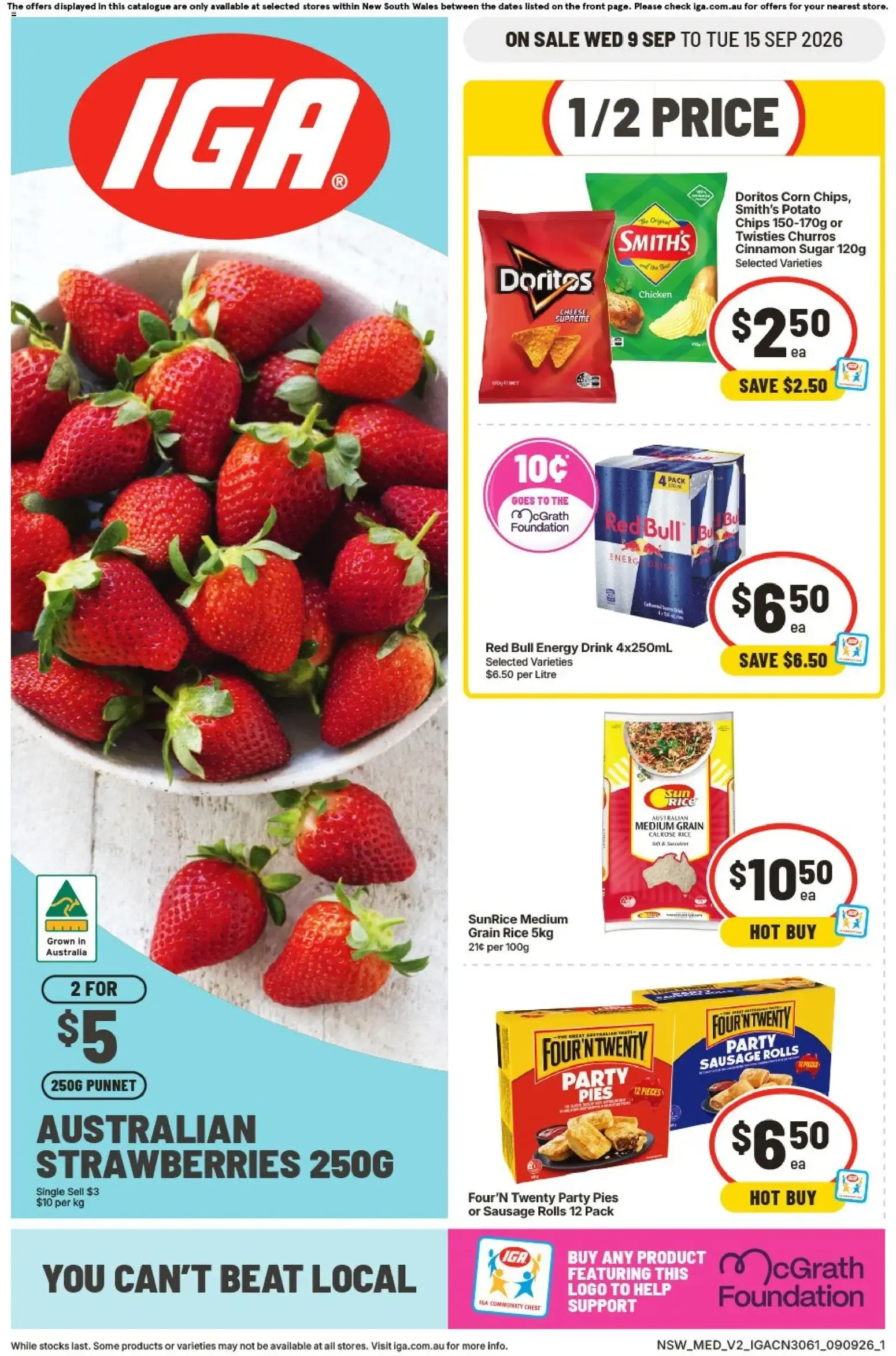 IGA catalogue valid from 09/09/2026 > Online Australia - Catalogue valid from 9 September to 15 September 2026 - page 1