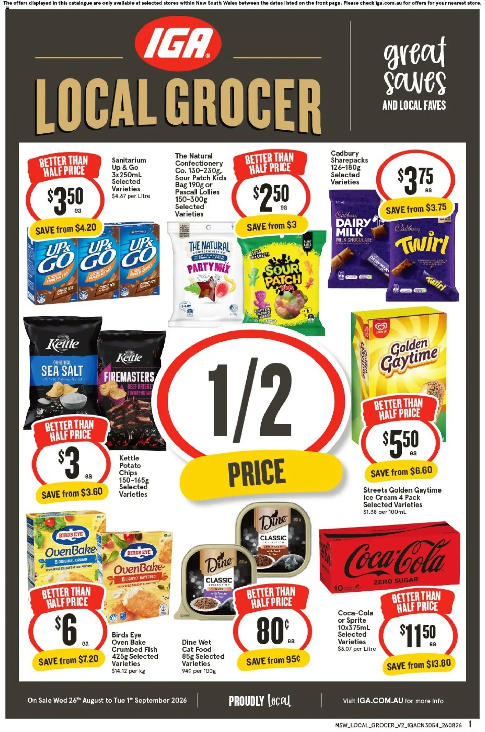IGA Local Grocer - Catalogue valid from 26 August to 1 September 2026 - page 1