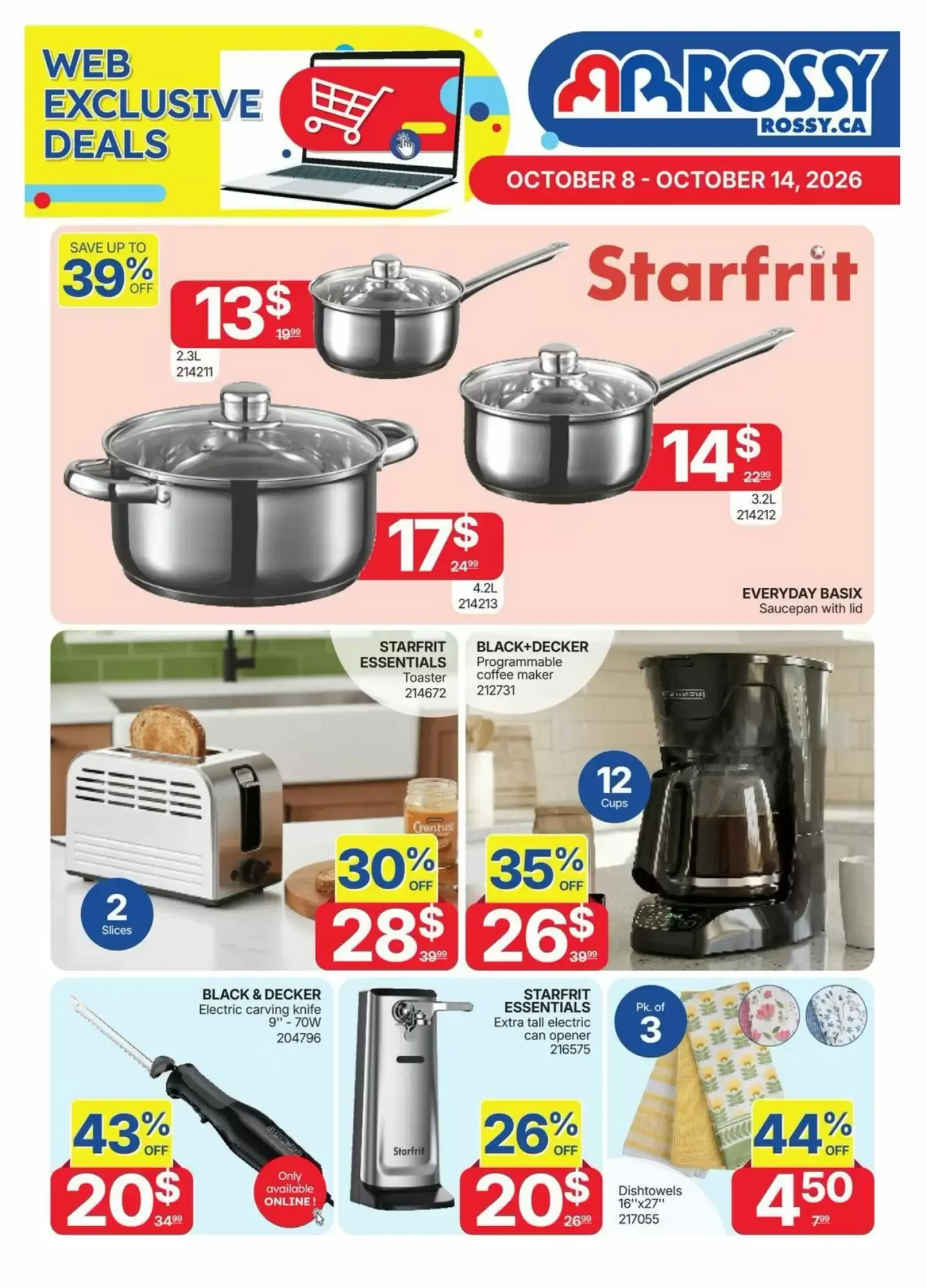 Rossy Web Exclusive Deals from October 8 to October 14 2026 - flyer page 1