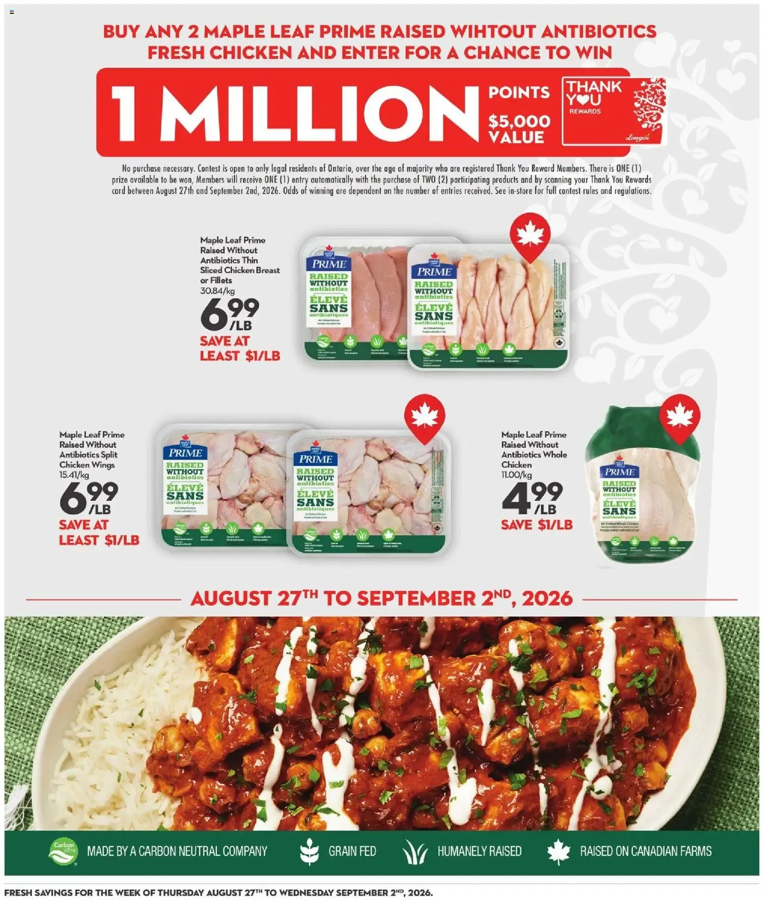 Longo's weekly flyer / circulaire from Aug 27, 2026 > weekly specials & deals from August 27 to September 2 2026 - flyer page 7