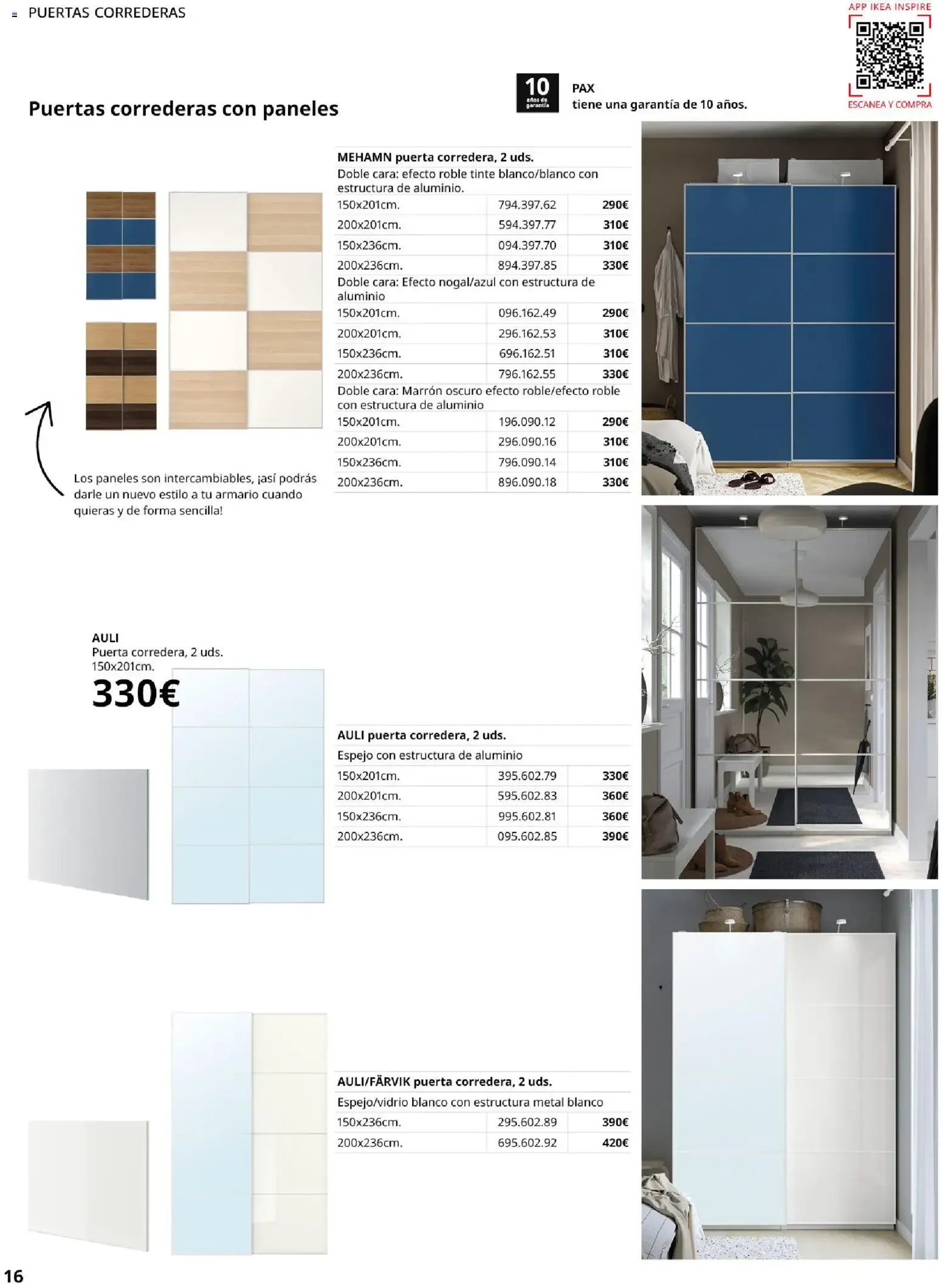 Catálogo de Guía de compra PAX y KOMPLEMENT - Sistema de armarios IKEA 1 de septiembre al 31 de enero 2027 - Página 16