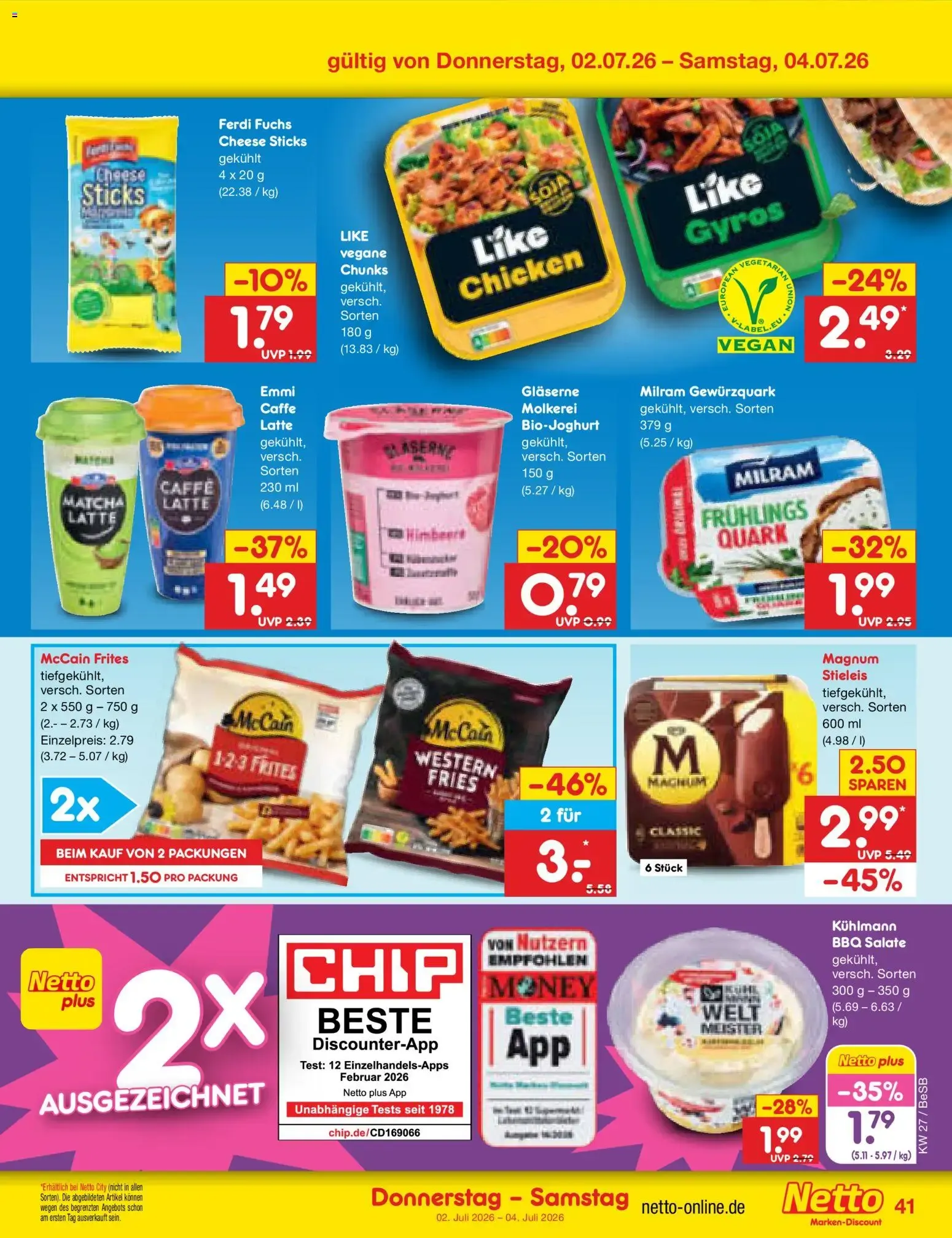 Netto Marken-Discount Prospekt (ab 29.06.2026) » Angebote von 29. Juni bis 4. Juli 2026 - Prospekt seite 59