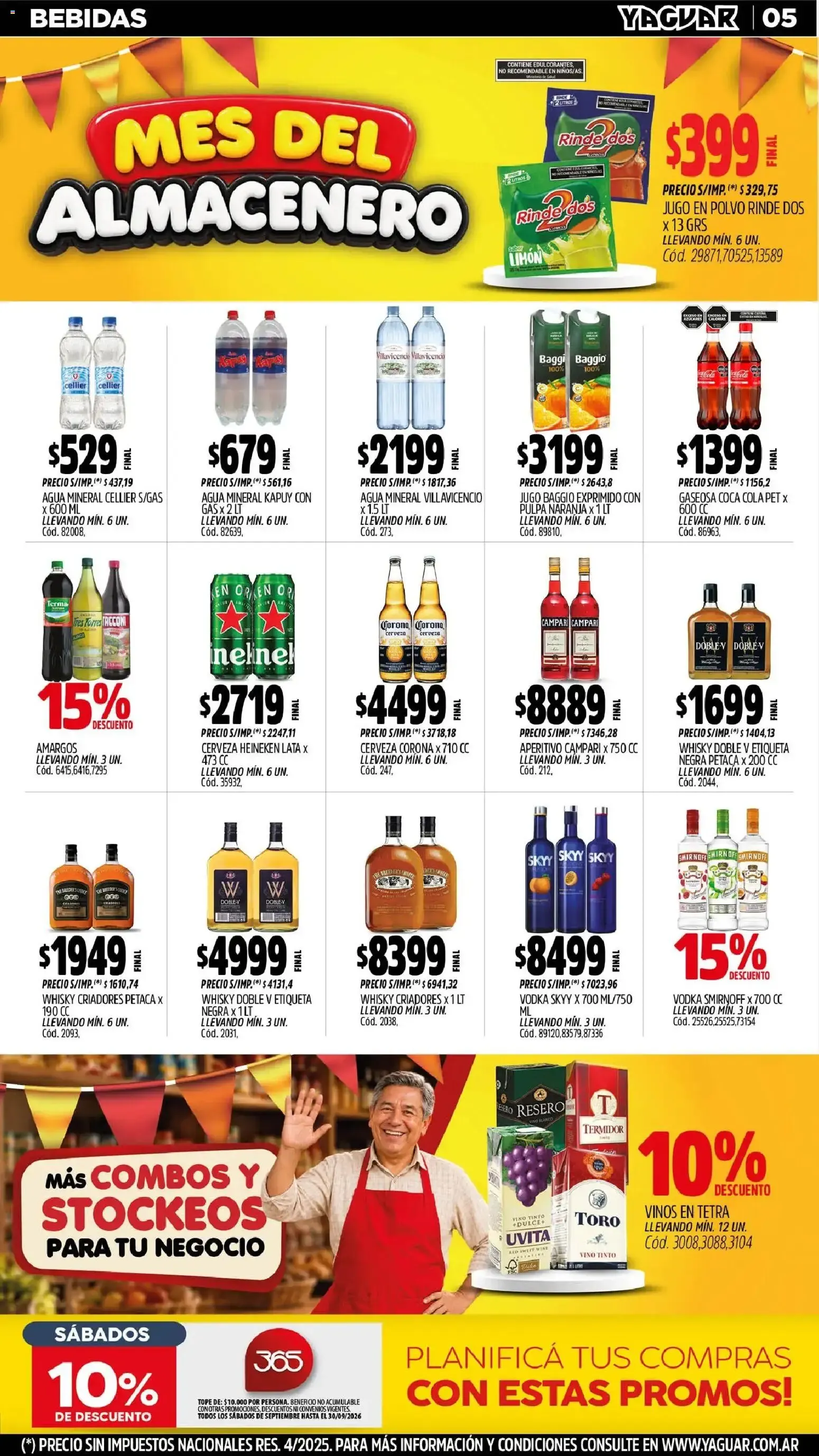 Ofertas de Mayorista Yaguar - Mes del Almacenero 31 de agosto al 5 de septiembre 2026 - Página 5 del catálogo