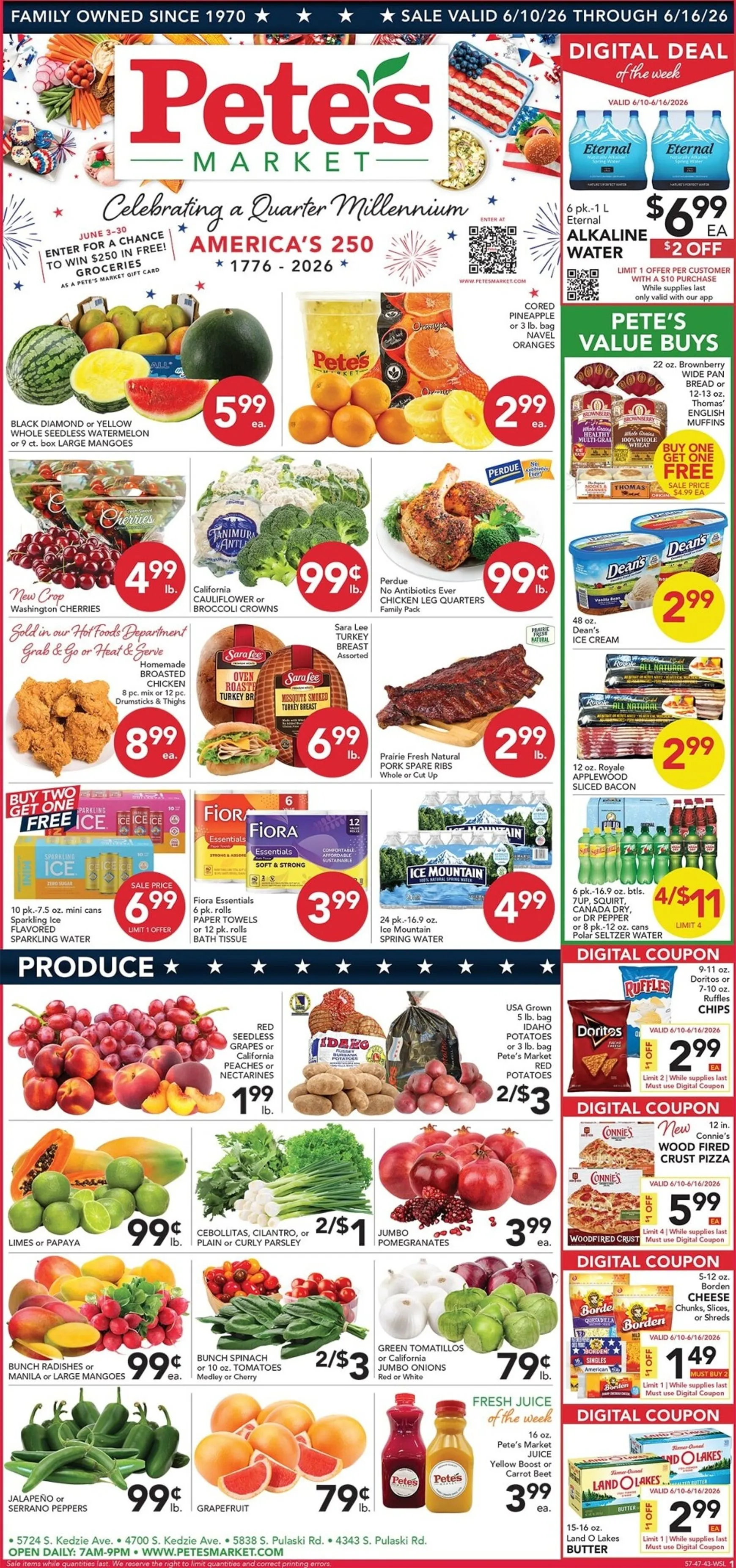 Weekly ad Future Pete's Fresh Market - 57th & Kedzie flyer valid from Wednesday 06/10/2026 to Tuesday 06/16/2026 from June 10 to June 16 2026 - Page 1