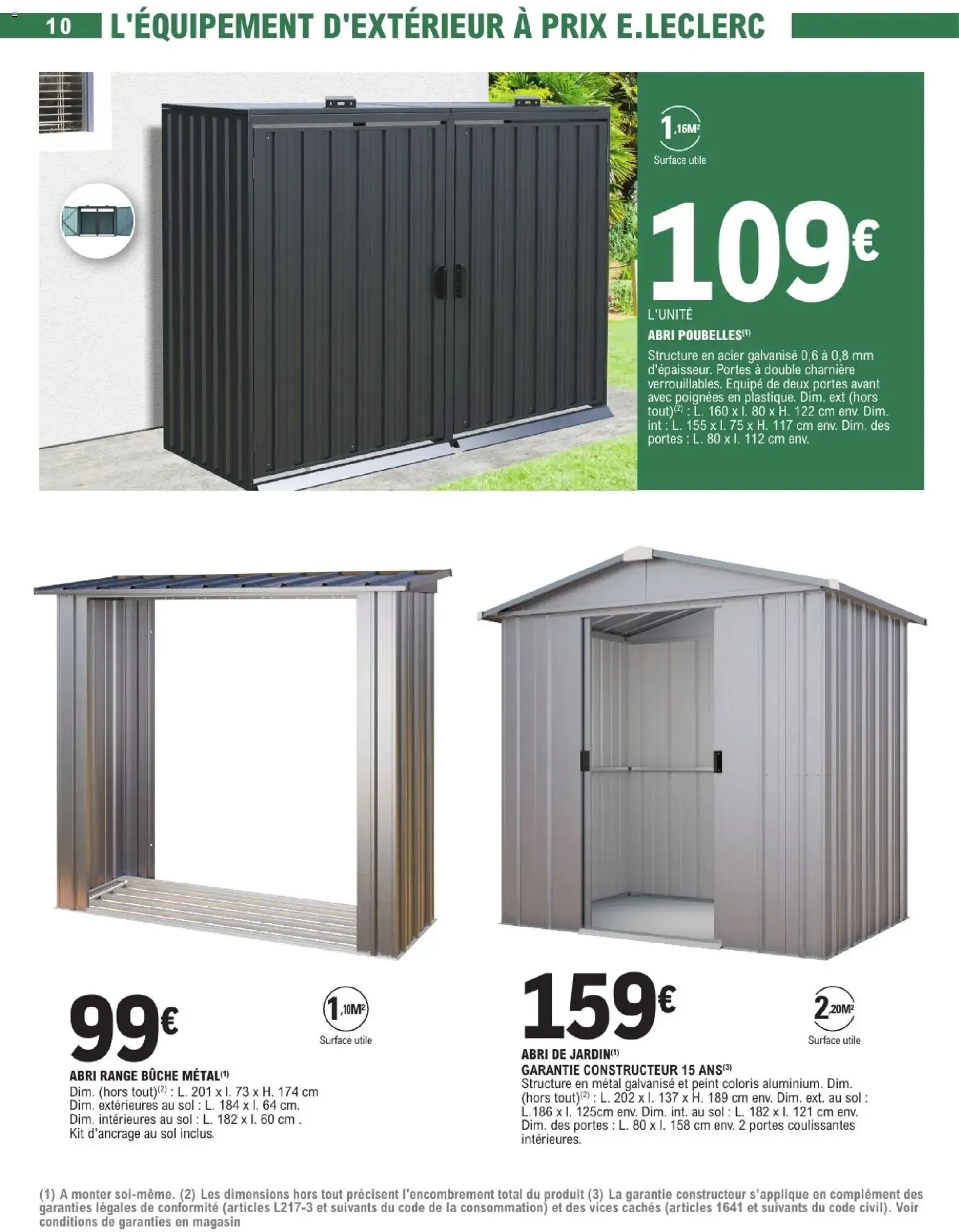 Brico E.Leclerc catalogue Jardin à partir du 22/09/2026 - promo en ligne du 22 septembre au 3 octobre 2026 - Catalogue page 10