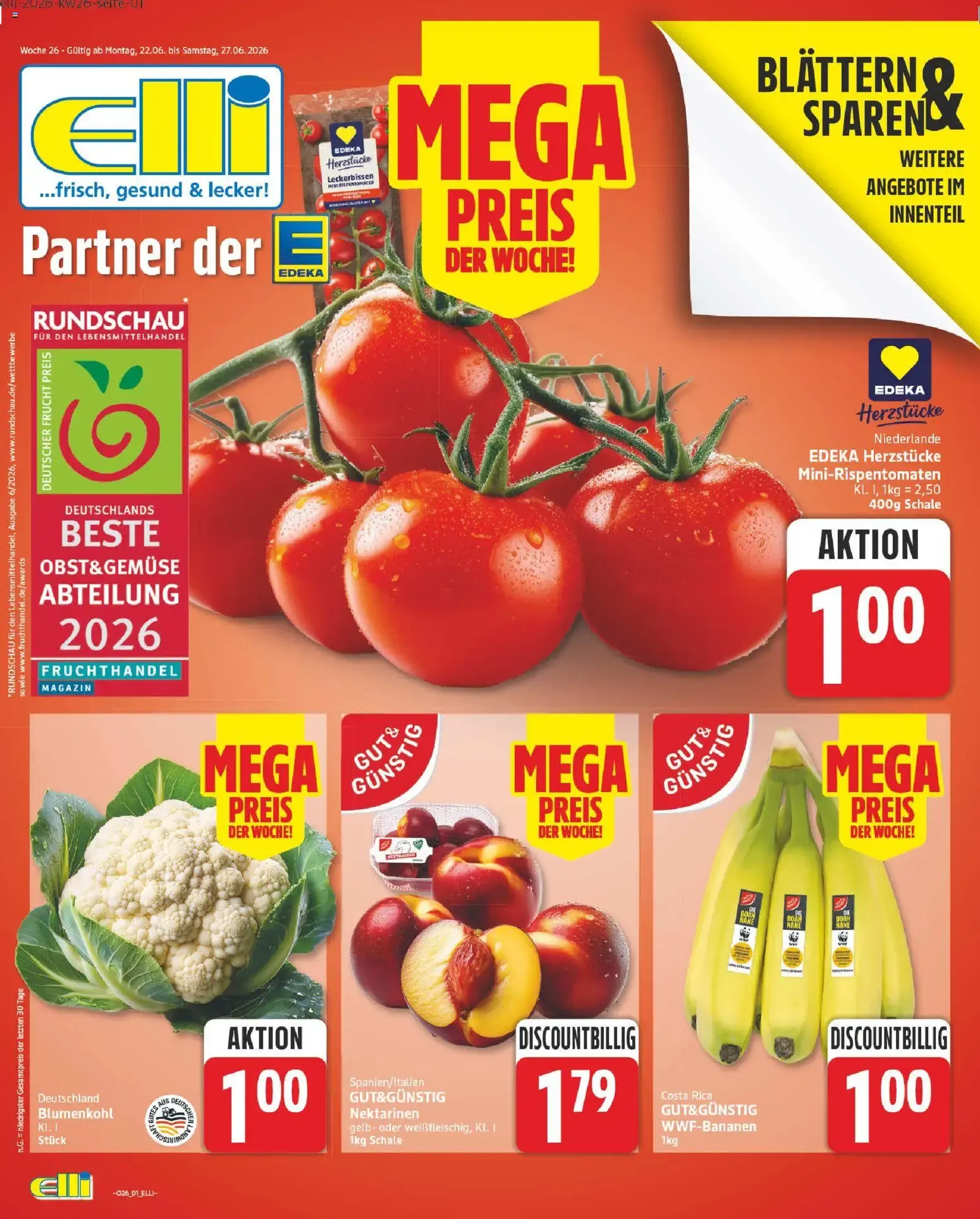 Elli Markt Prospekt vom 22.06.2026 – Angebote online von 22. Juni bis 27. Juni 2026 - Prospekt seite 1