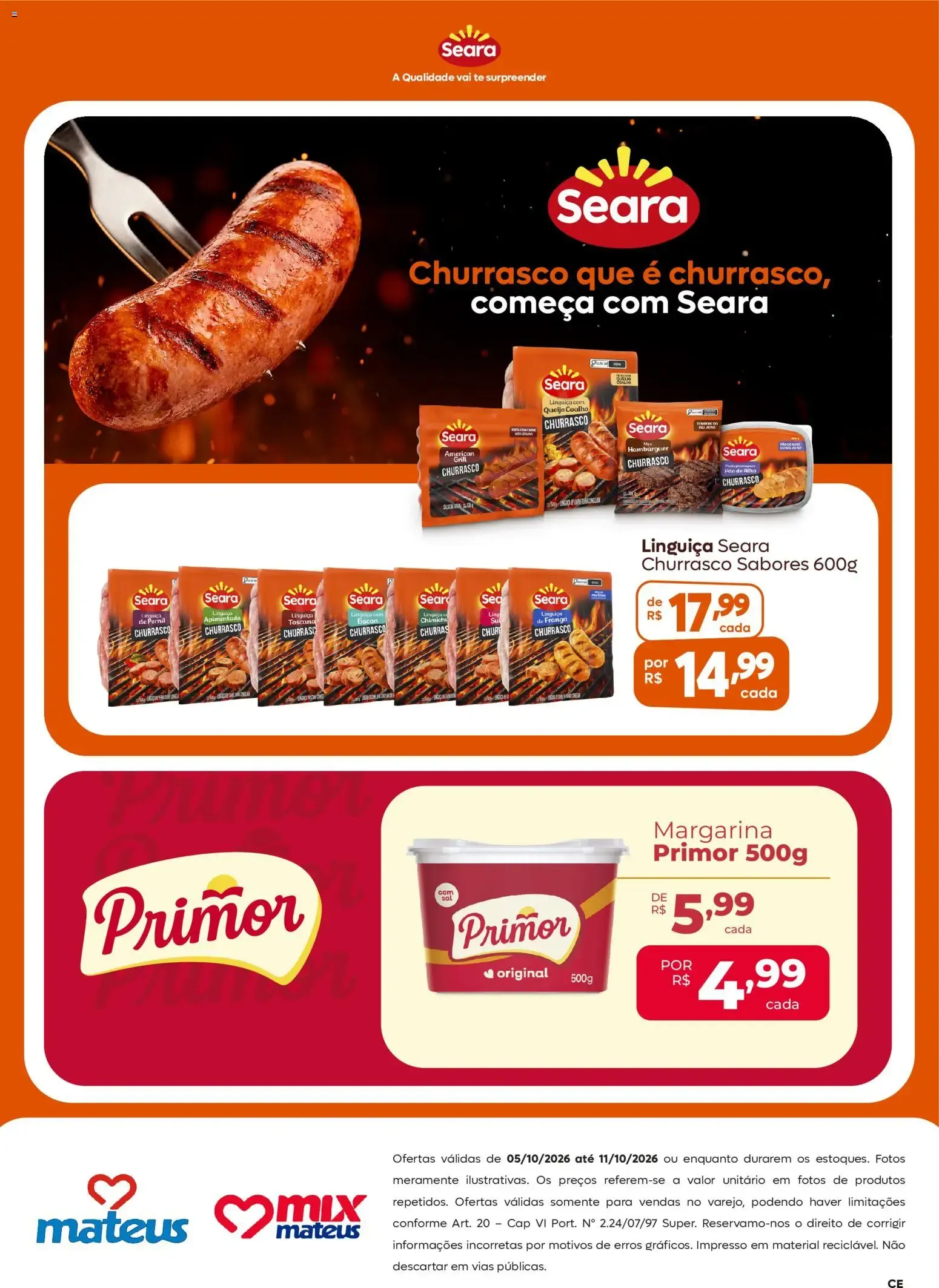 Encarte de Mateus ofertas Seara de 05/10/2026 | Promoções Online 5 de outubro até 11 de outubro 2026 - Pagina 2