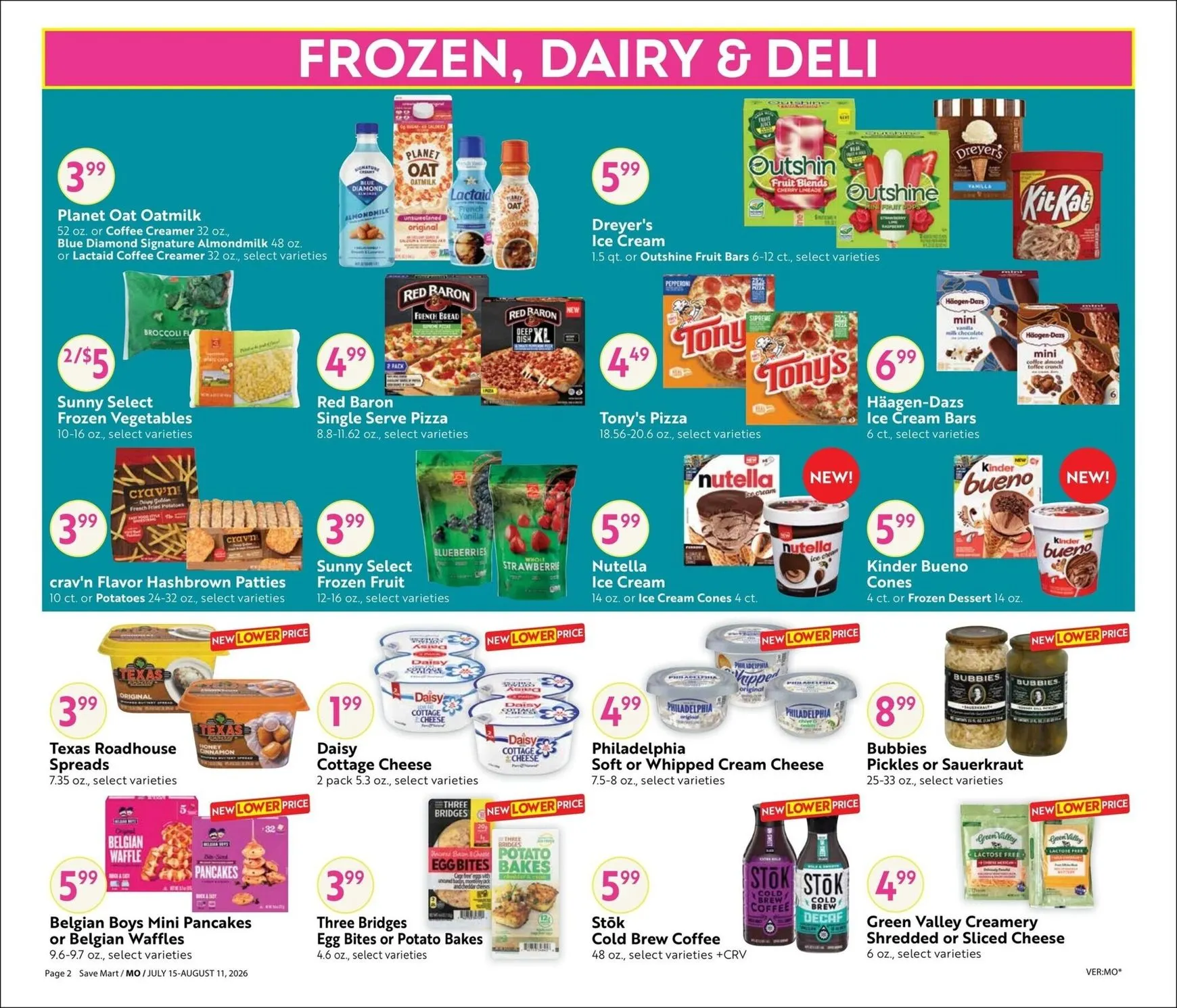 Weekly ad Current Save Mart - Steals & Deals leaflet valid from Wednesday 07/15/2026 to Tuesday 08/11/2026 from July 15 to August 11 2026 - Page 2