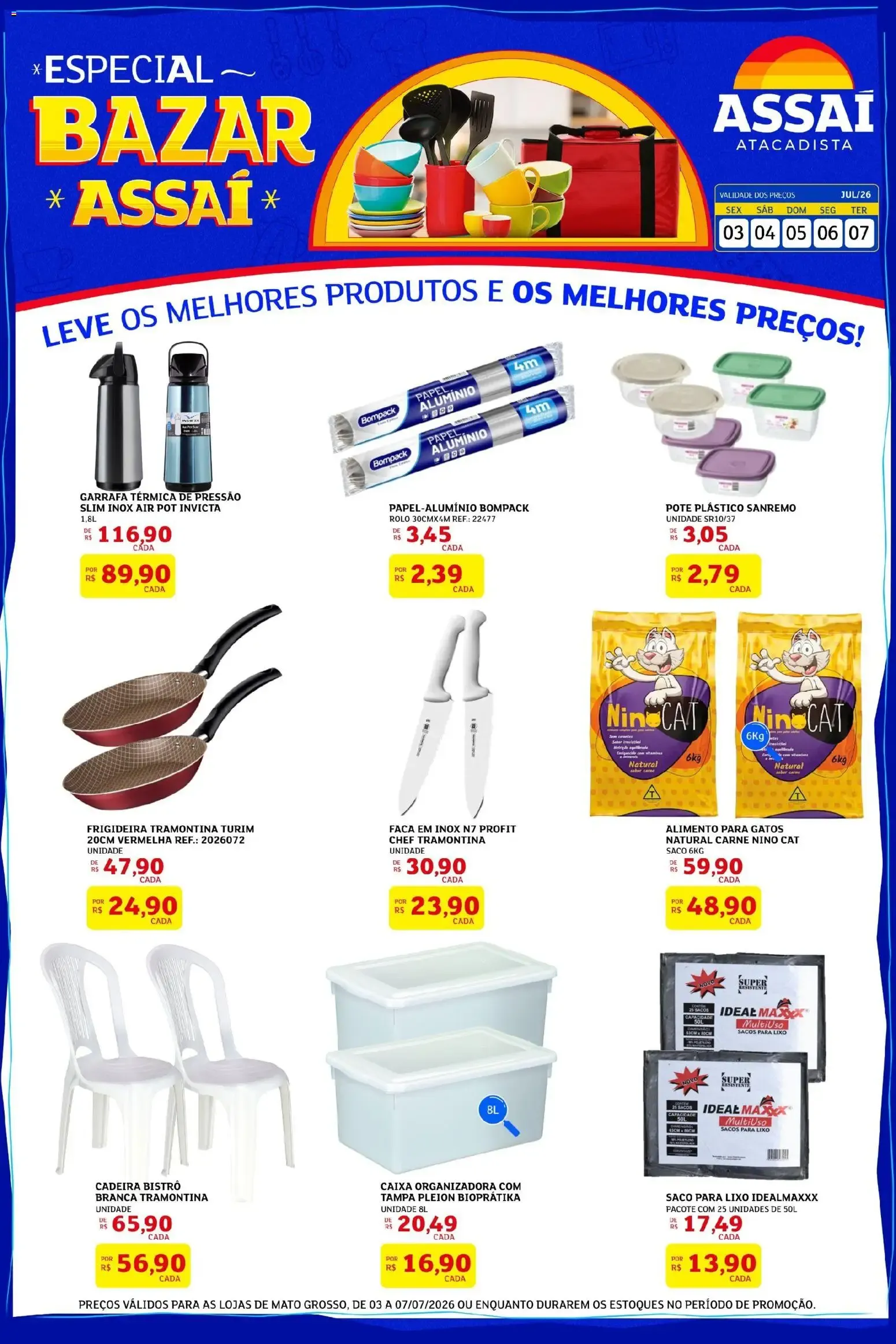 Encarte de Assaí Atacadista ofertas - MT de 03/07/2026 | Promoções Online 3 de julho até 7 de julho 2026 - Pagina 1