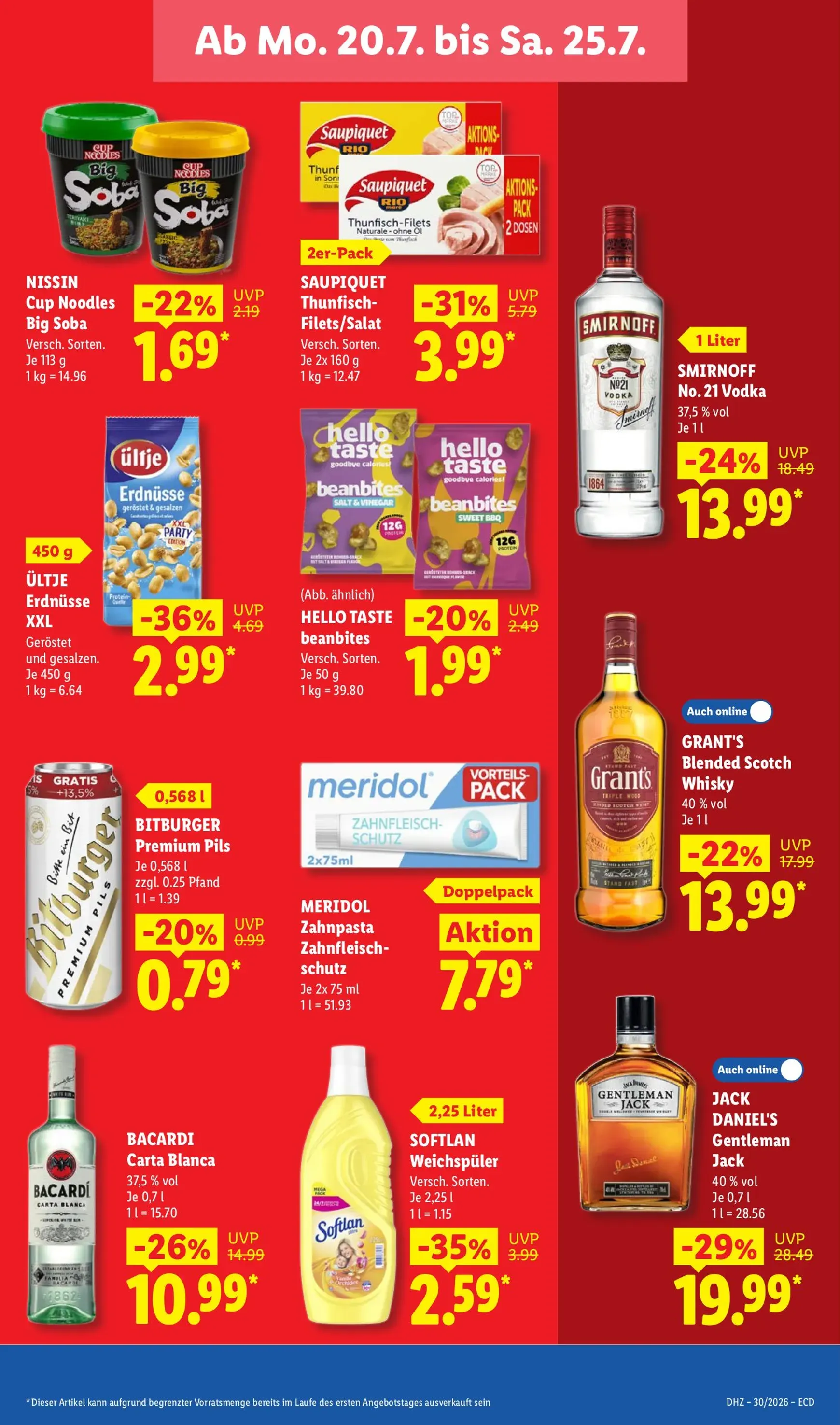 Lidl Prospekt nächste Woche – von Montag 20.07.2026 bis Samstag 25.07.2026 von 20. Juli bis 25. Juli 2026 - Prospekt seite 20