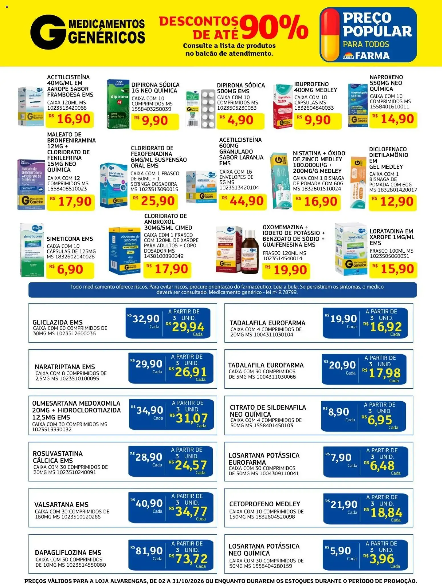 Encarte de Assaí Farma - Grandes Ofertas de Inauguração Loja Assaí Alvarengas 1 de outubro até 31 de outubro 2026 - Pagina 7