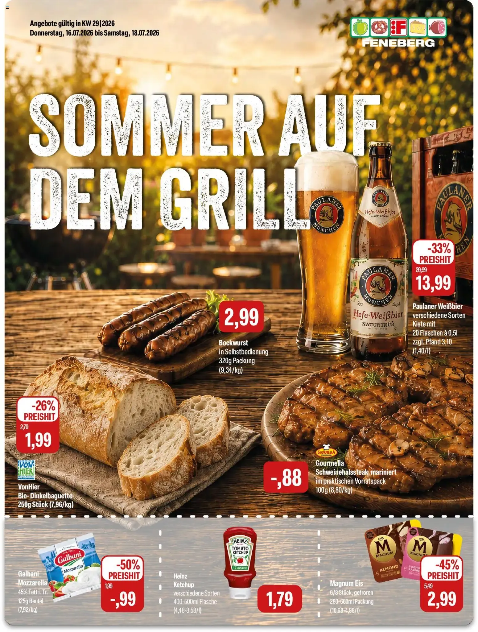 Feneberg: Sommer auf dem Grill von 16. Juli bis 18. Juli 2026 - Prospekt seite 1