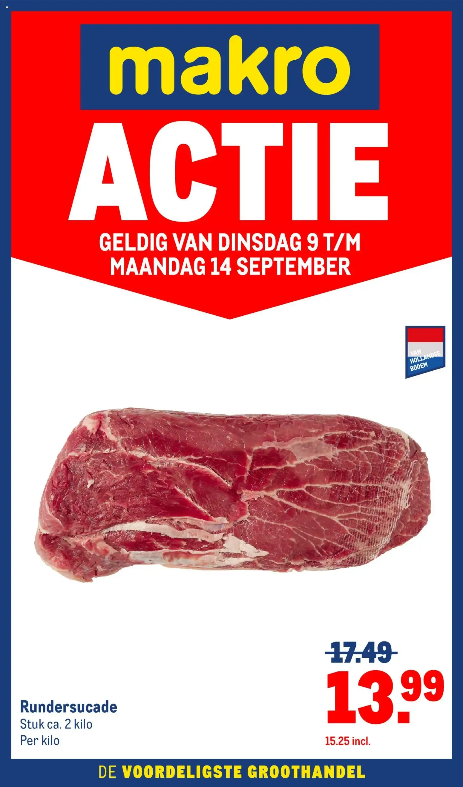 Makro Actie van 9 september tot 14 september 2026 - Folder pagina 1