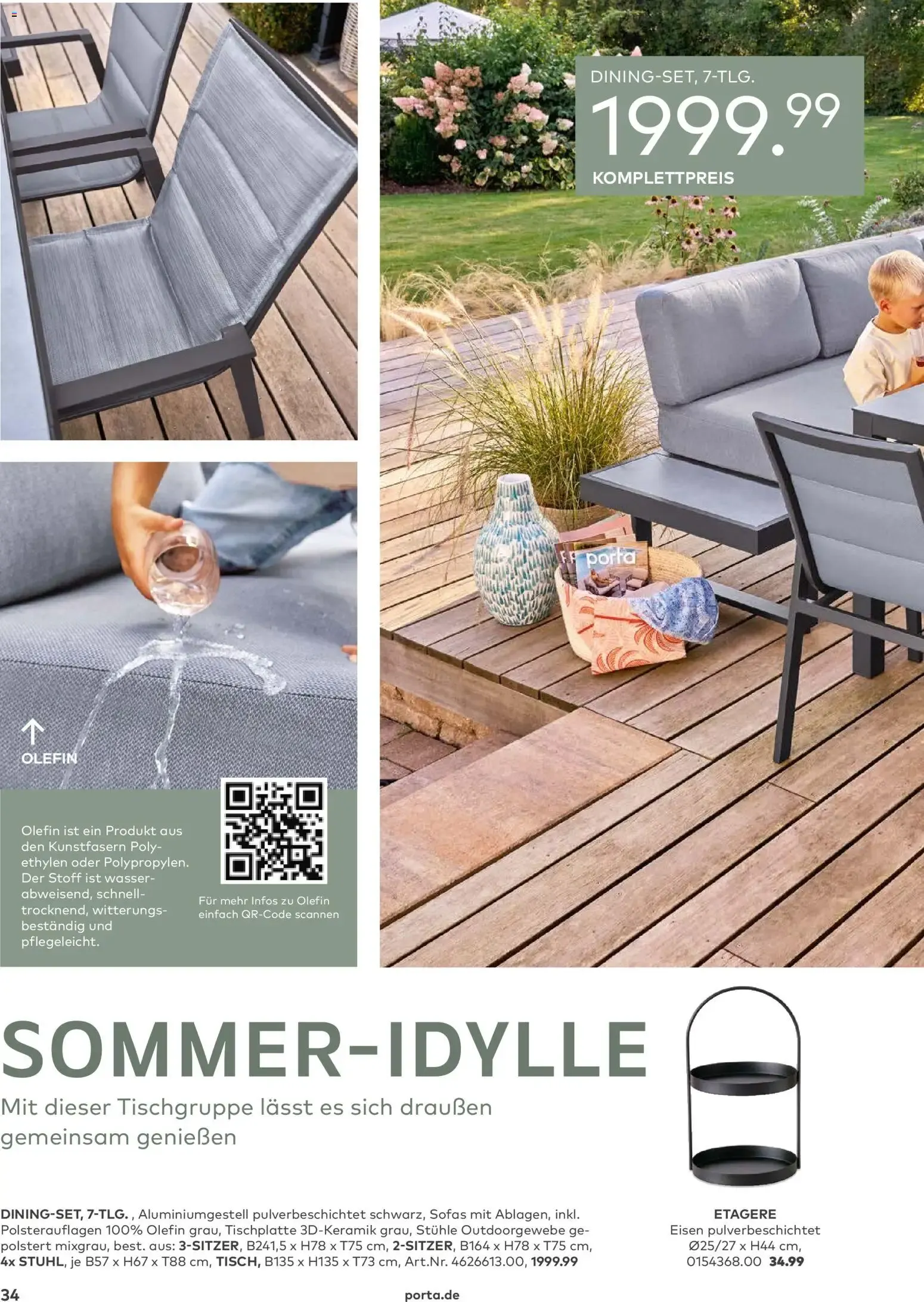 Porta! Gartenmöbel Katalog (ab 01.03.2026) zum Blättern von 1. März bis 31. August 2026 - Prospekt seite 33