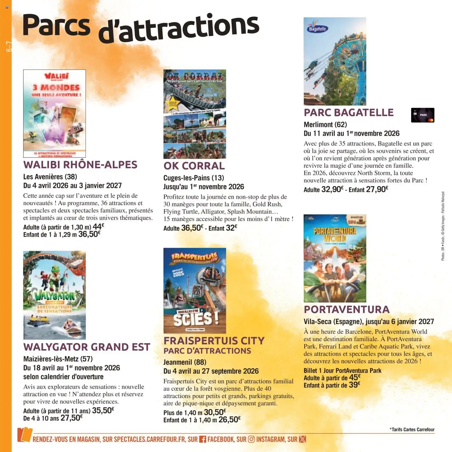 Carrefour spectacles LE BOOK DE VOS SORTIES du 1 avril au 30 septembre 2026 - Catalogue page 6