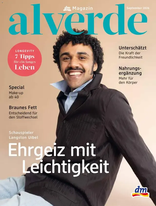 dm Magazin alverde von 1. September bis 30. September 2026 - Prospekt seite 1