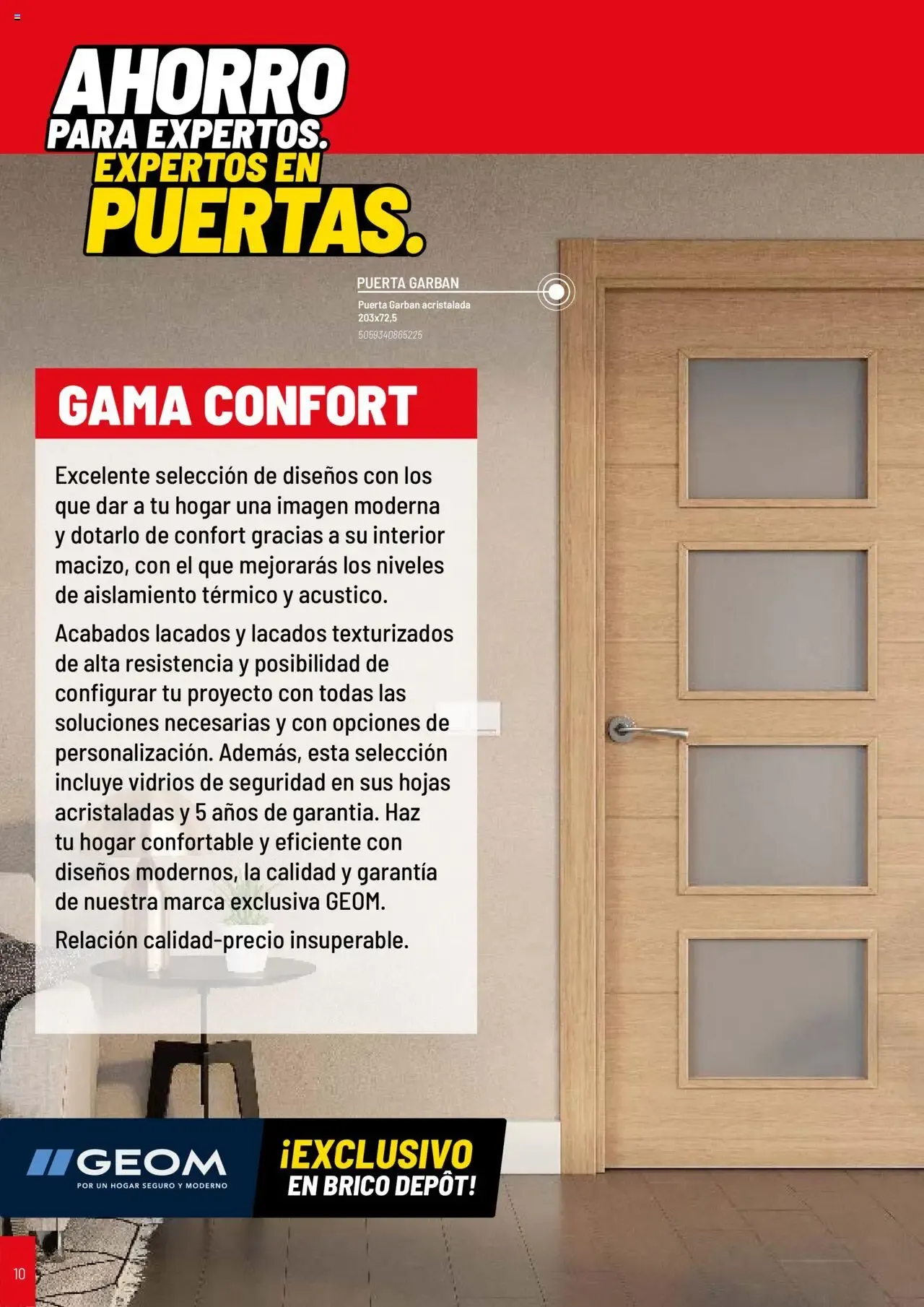 Catálogo de Brico Depôt Catálogo Puertas y Ventanas 2025 23 de julio al 30 de junio 2026 - Página 10