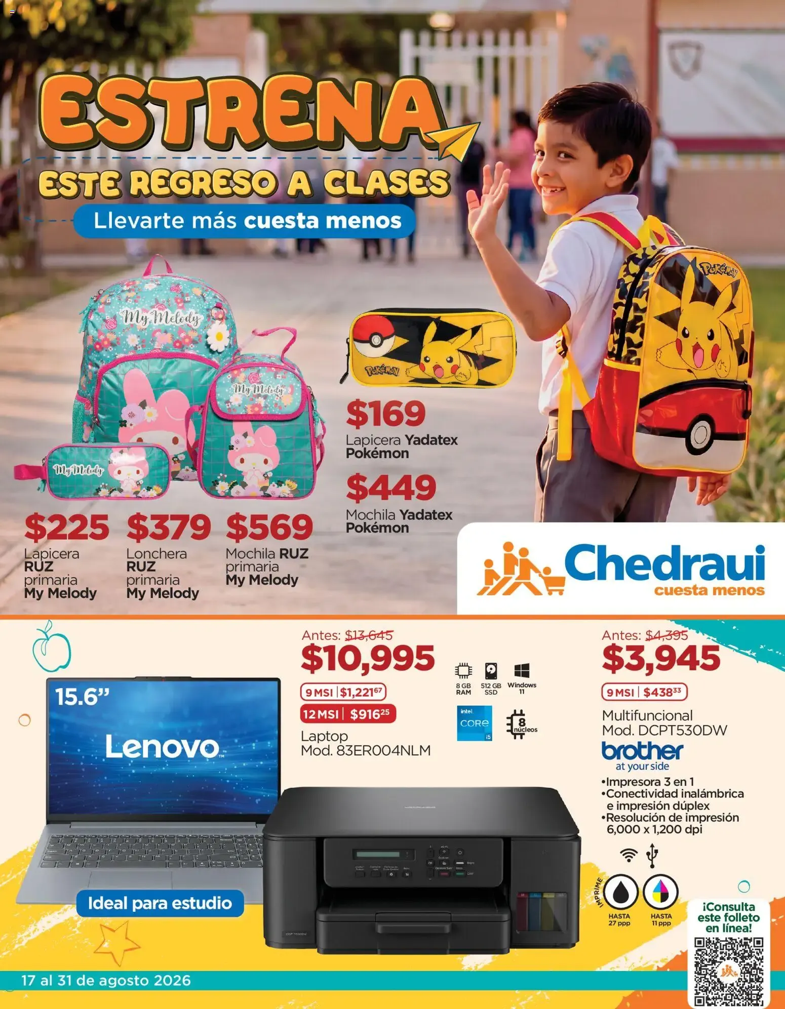 Catálogo de Chedraui - Estrena este Regreso a Clases 17 de agosto al 31 de agosto 2026 - Pagina 1