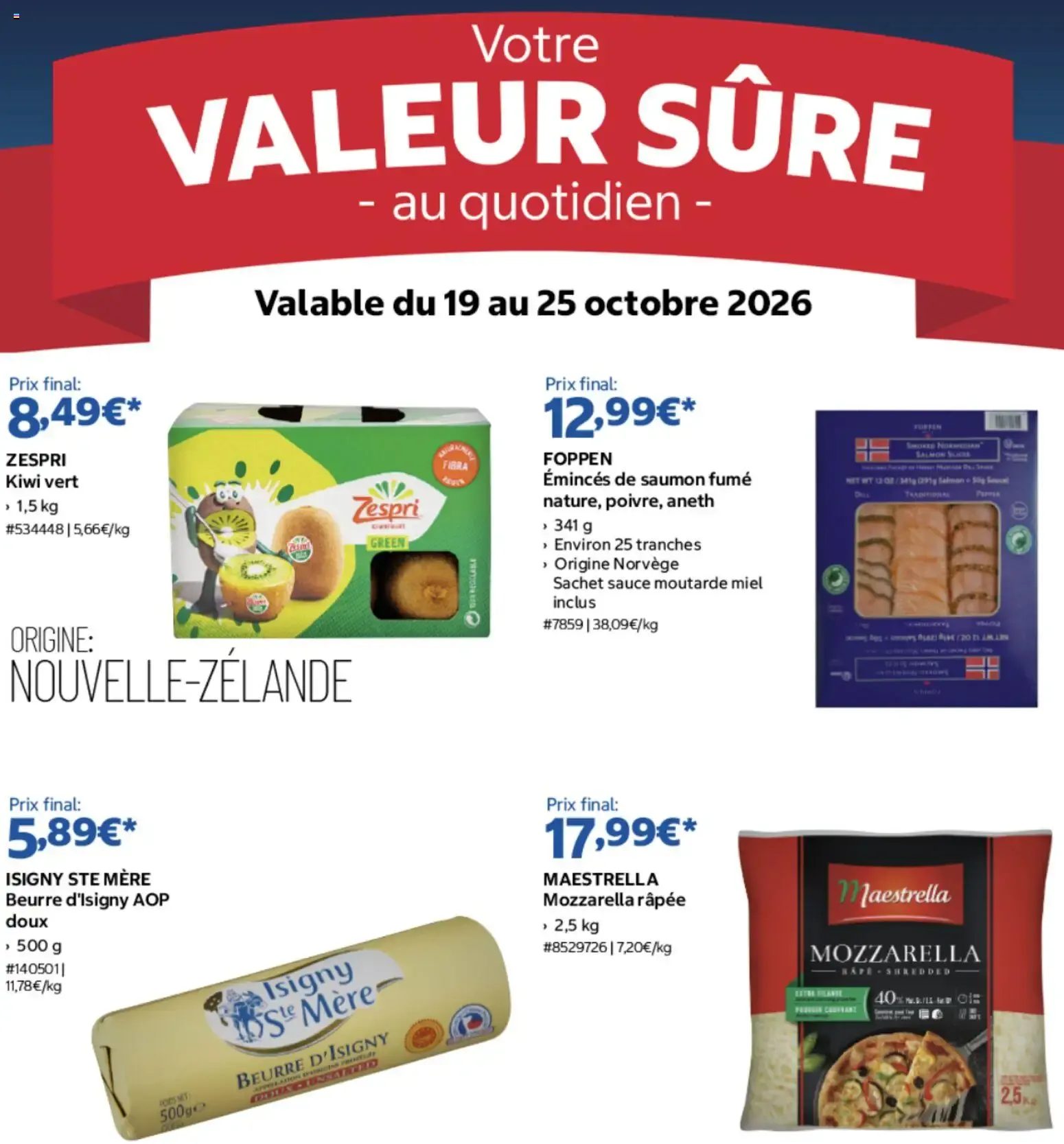 Votre Valeur Sûre - au quotidien du 19 octobre au 25 octobre 2026 - Catalogue page 1