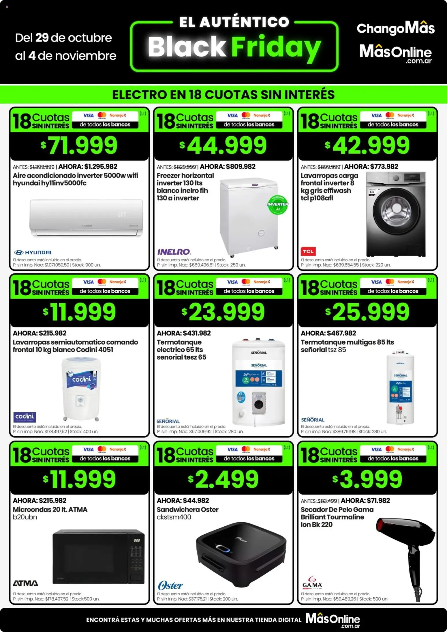 Ofertas de Changomas BLACK FRIDAY Folleto de 29/10/2026 29 de octubre al 4 de noviembre 2026 - Página 4 del catálogo