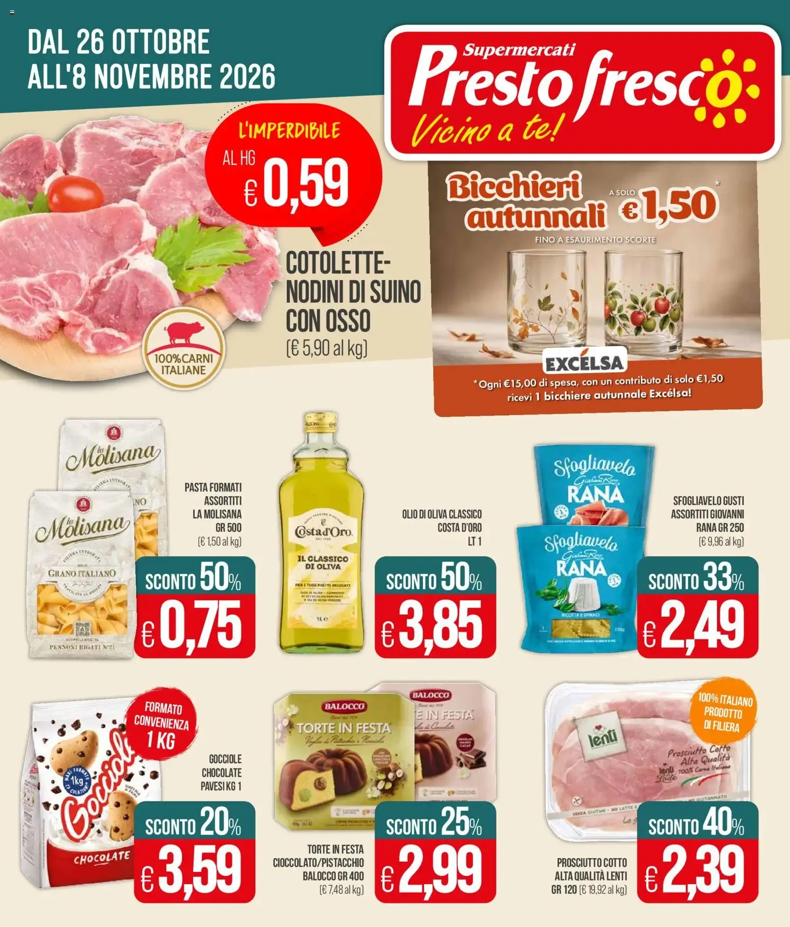 Presto Fresco volantino dal 26/10/2026 - online Offerte