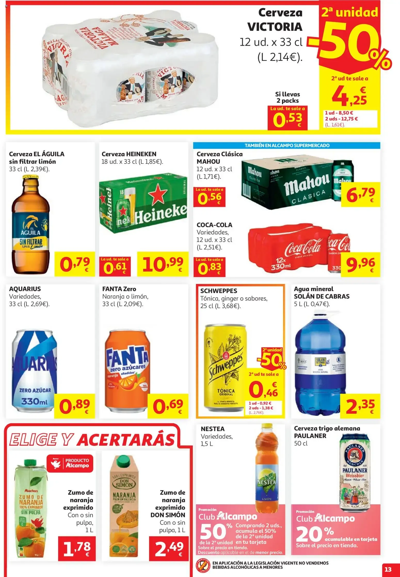 Catálogo de Alcampo: Sales ganando - Vino El Verano 30 de junio al 14 de julio 2026 - Página 13