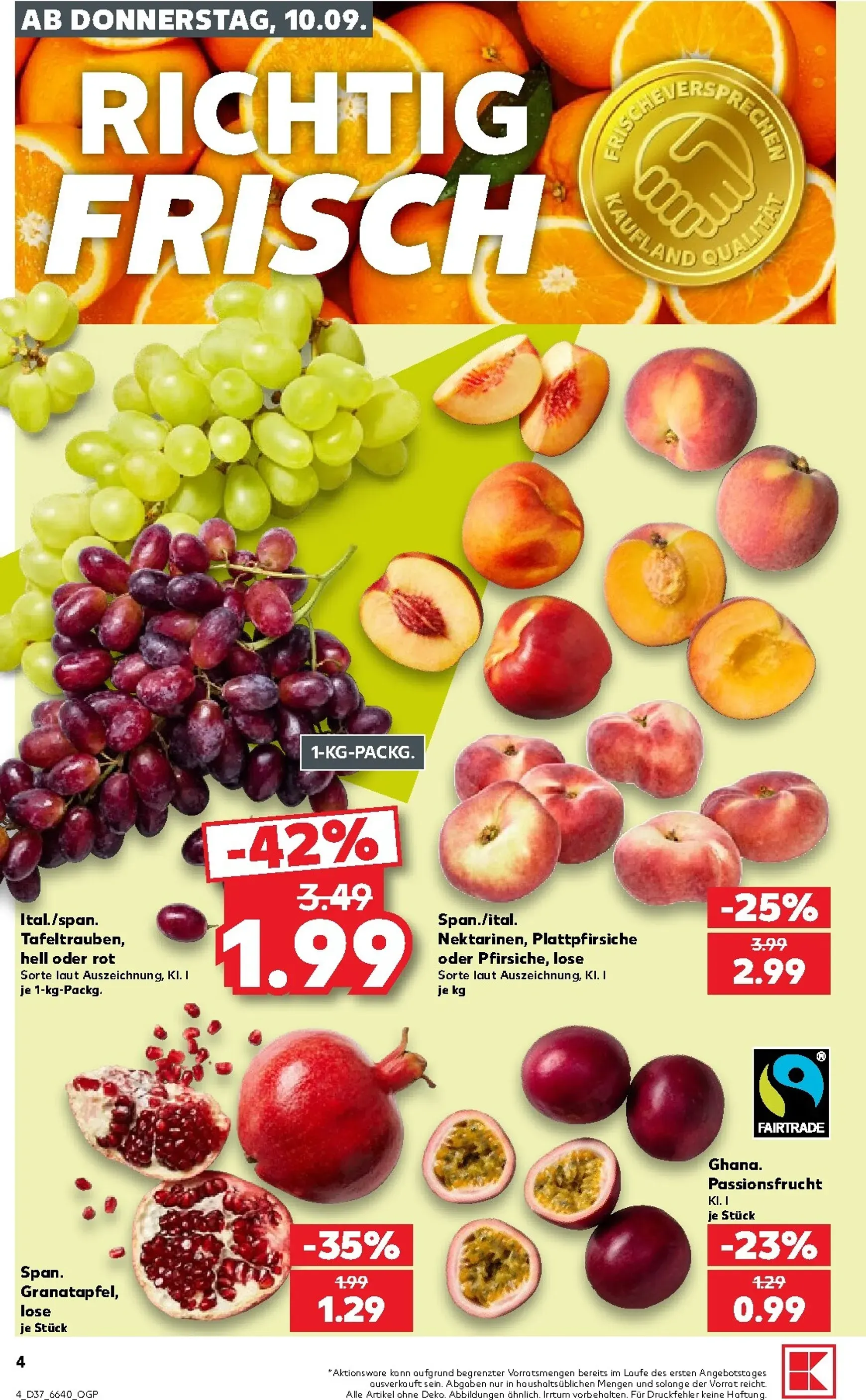 Kaufland Prospekt nächste Woche – von Donnerstag 10.09.2026 bis Mittwoch 16.09.2026 von 10. September bis 16. September 2026 - Prospekt seite 4