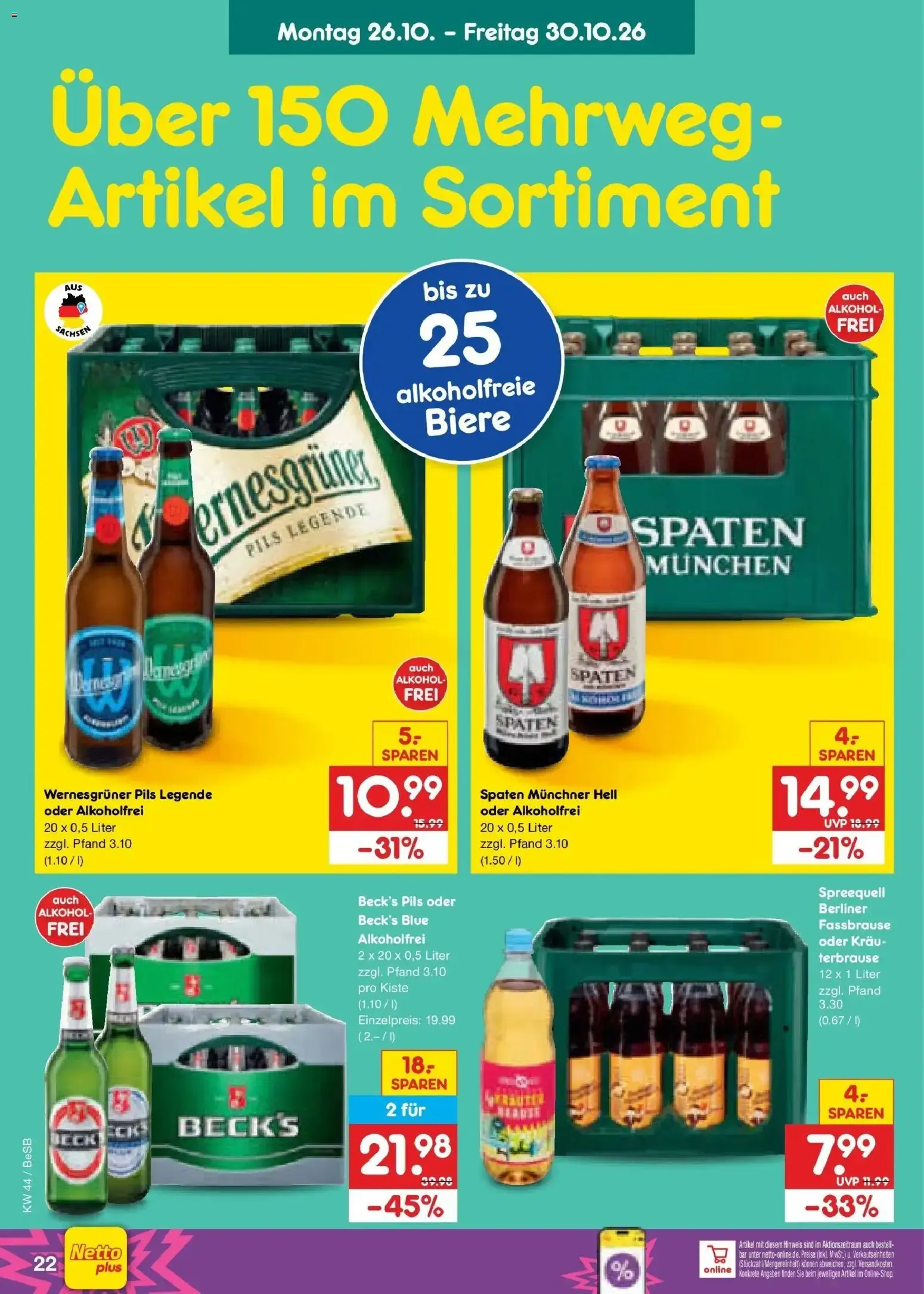 Netto Marken-Discount Prospekt Berlin-Prenzlauer Berg (ab 26.10.2026) » Angebote von 26. Oktober bis 30. Oktober 2026 - Prospekt seite 30