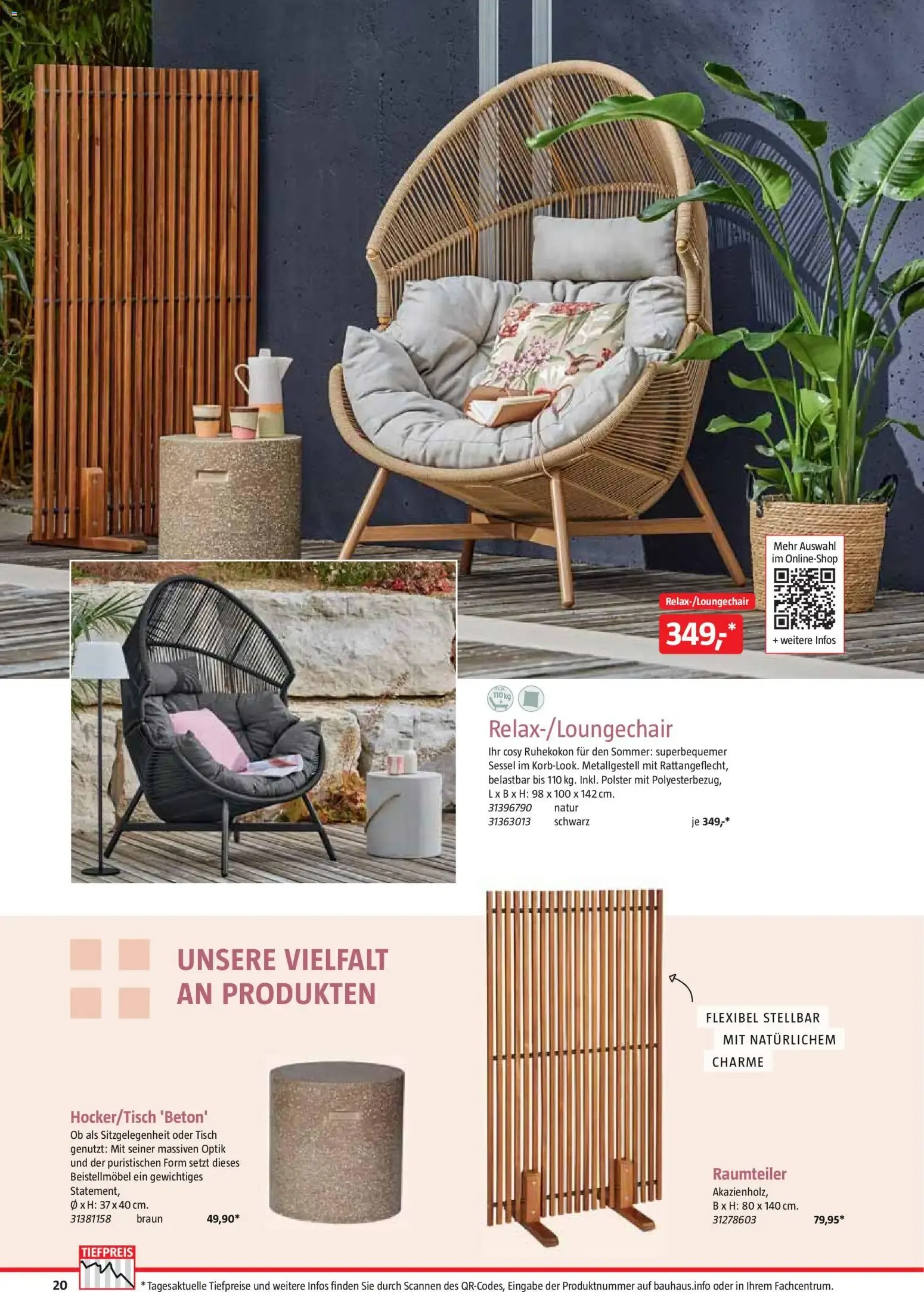 Bauhaus Freizeit im Garten (ab 02.03.2026) zum Blättern von 2. März bis 30. Juni 2026 - Prospekt seite 20