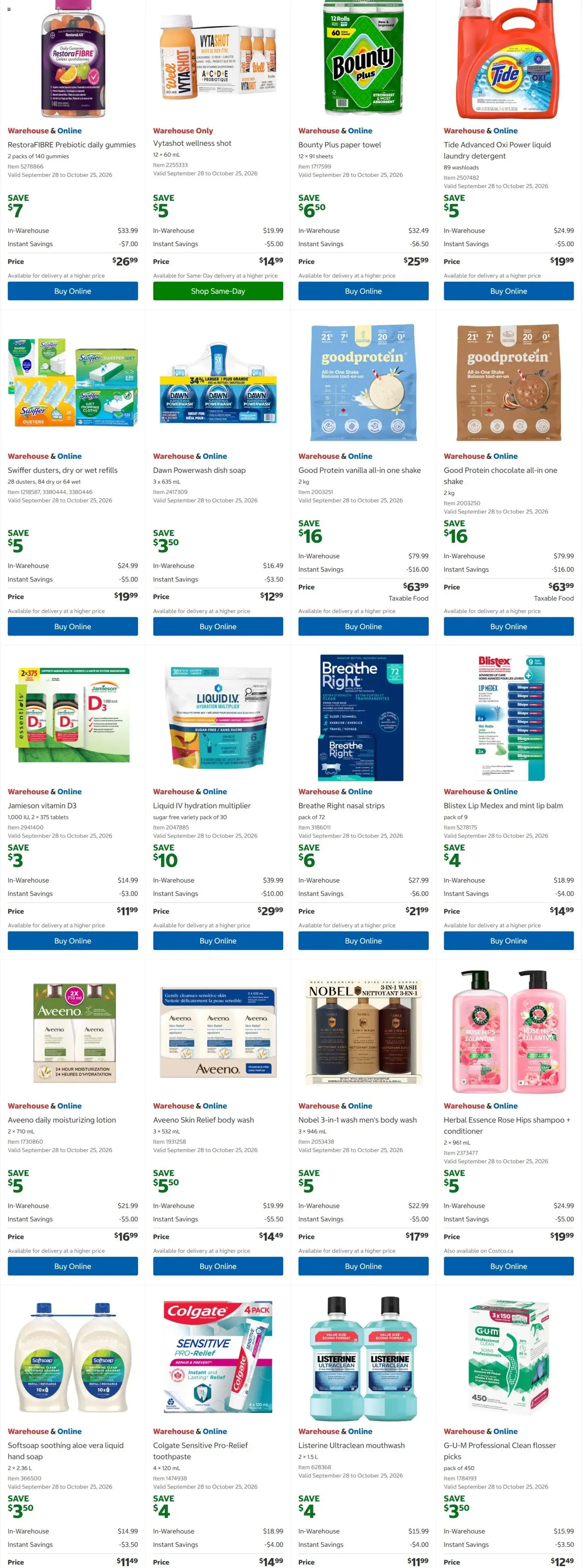 Costco weekly flyer from Sep 28, 2026 > weekly specials & deals from September 28 to October 25 2026 - flyer page 5