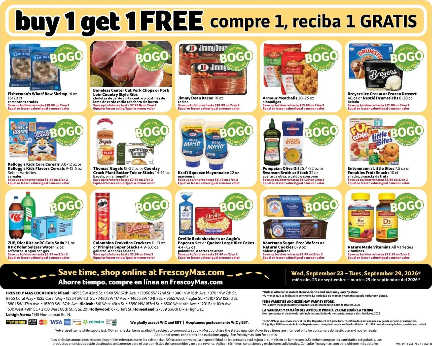 Weekly ad Current Fresco y Más leaflet valid from Wednesday 09/23/2026 to Tuesday 09/29/2026 from September 23 to September 29 2026 - Page 8