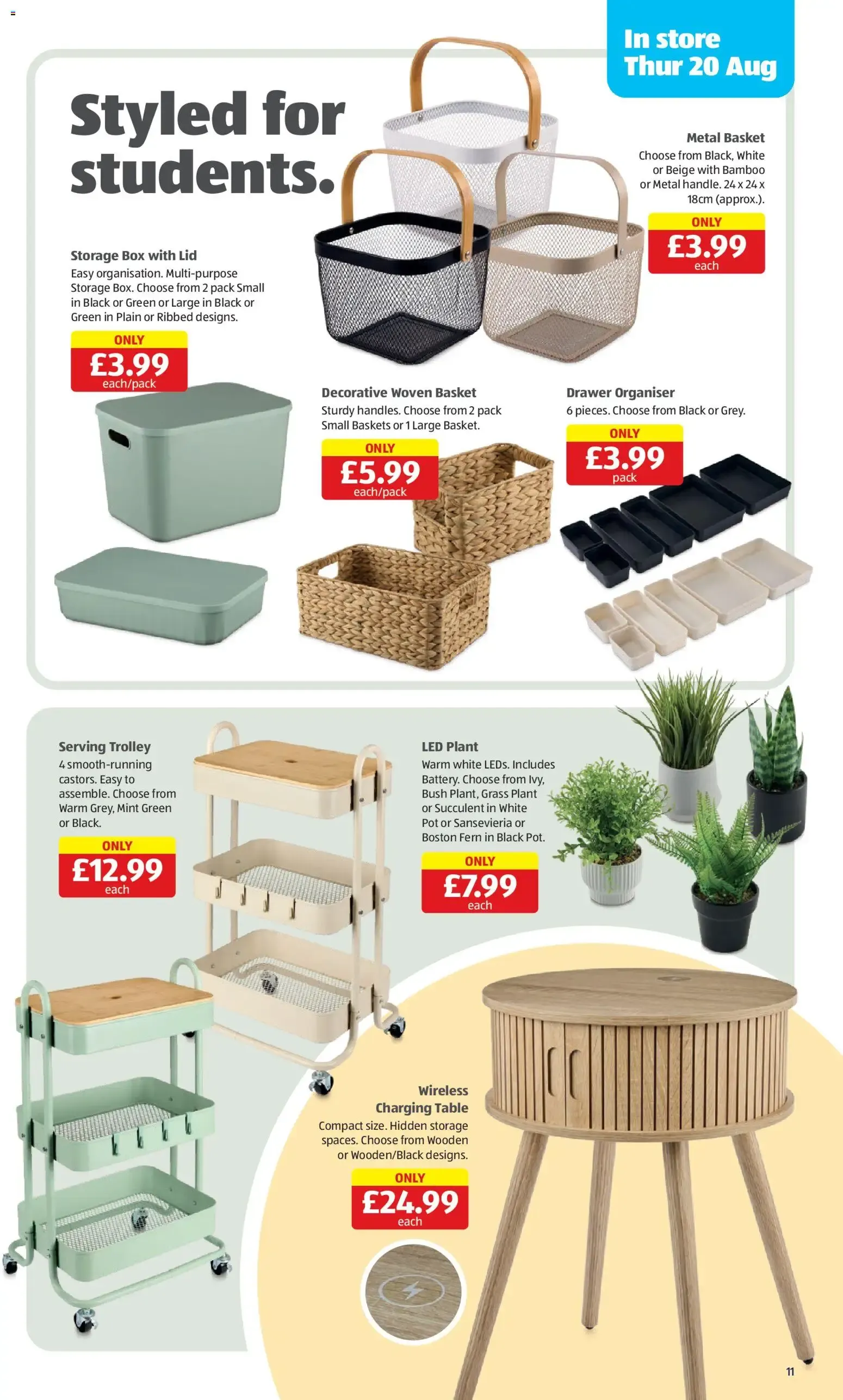 Aldi Specialbuys: Student Shop / Student Event from 20 August to 23 August 2026 - Catalogue Page 11