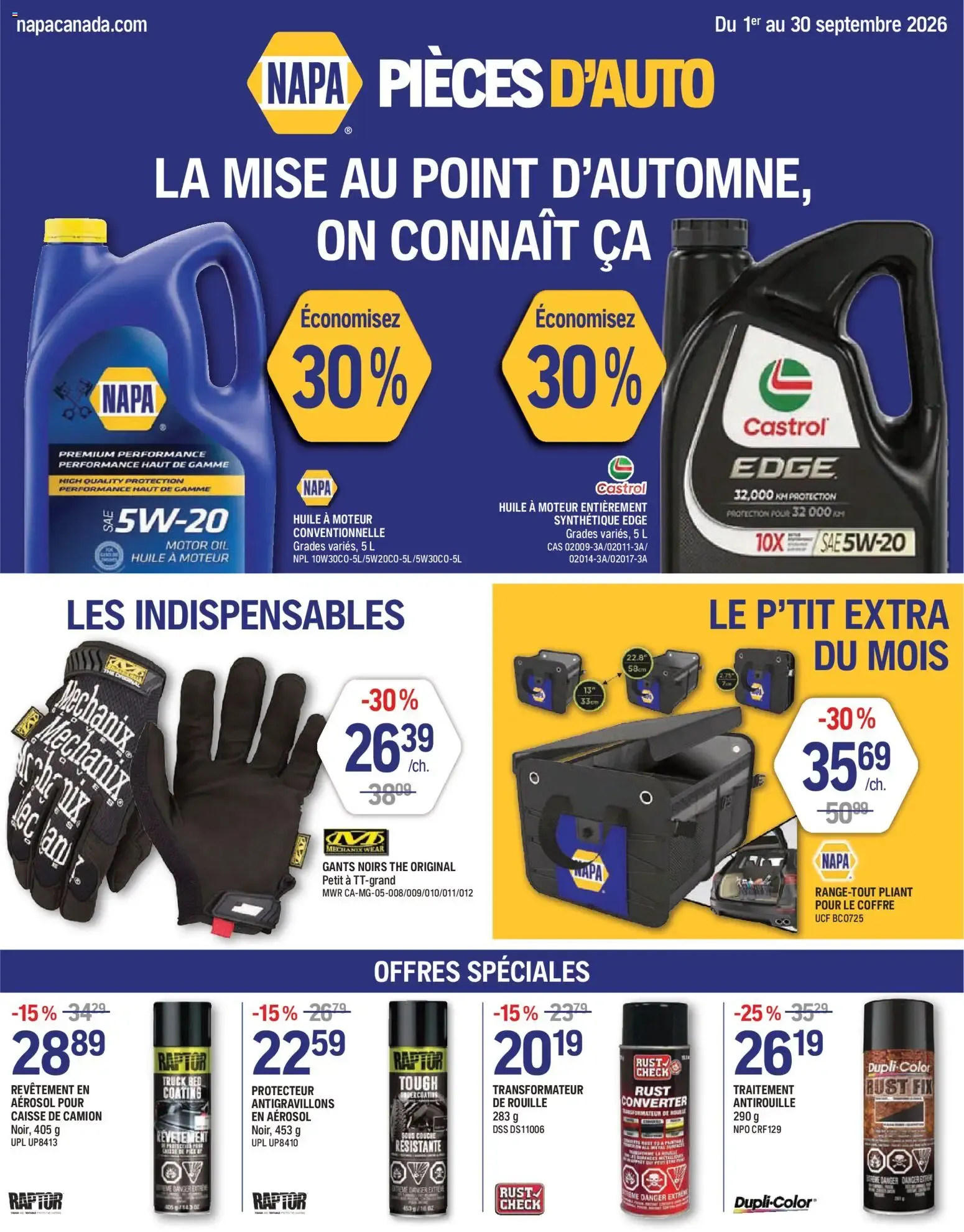 NAPA Pièces d'Auto - La Mise au Point d'Automne