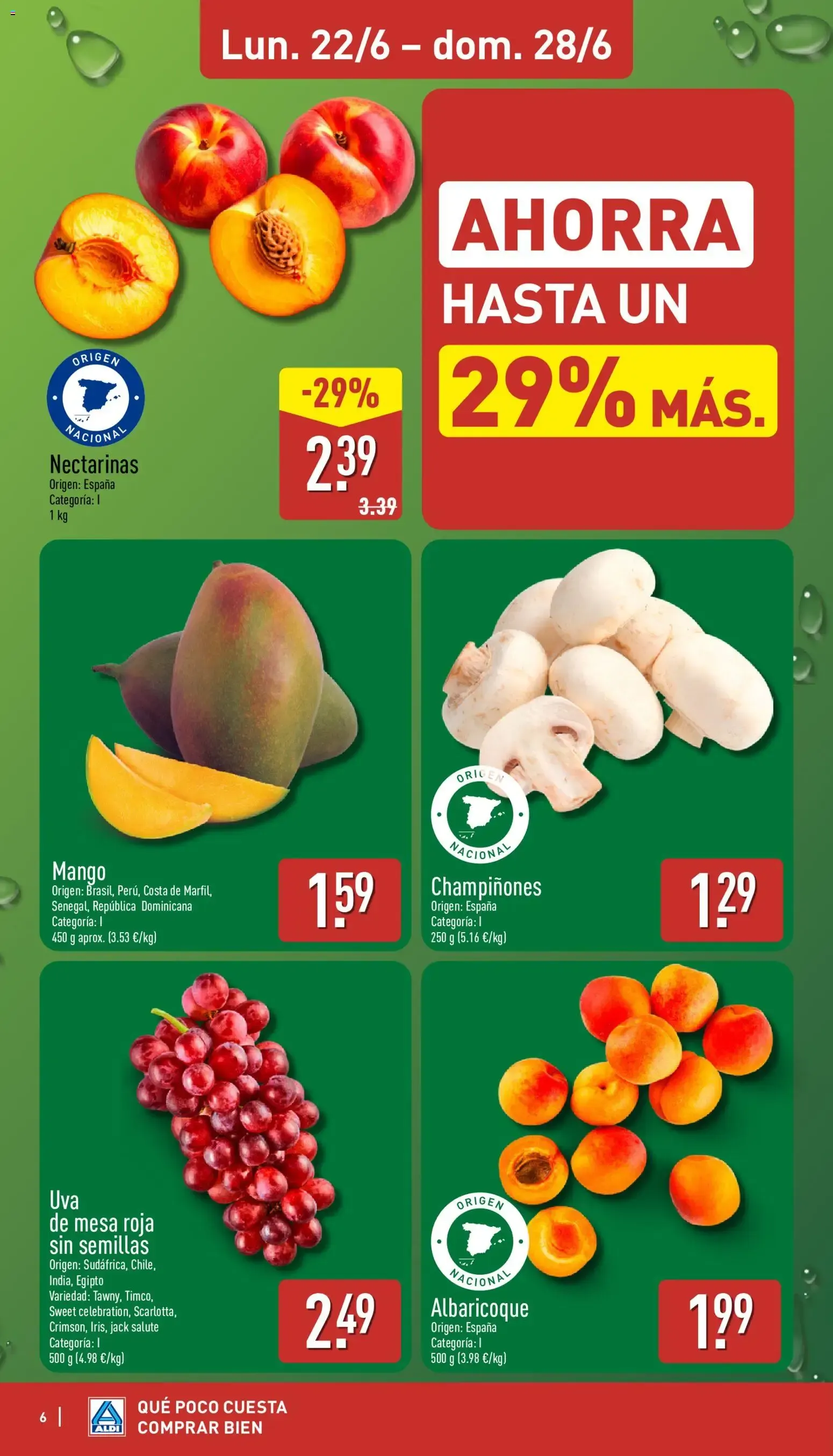 Catálogo de Aldi folleto Península del 22/06/2026 | Catálogo 22 de junio al 28 de junio 2026 - Página 6