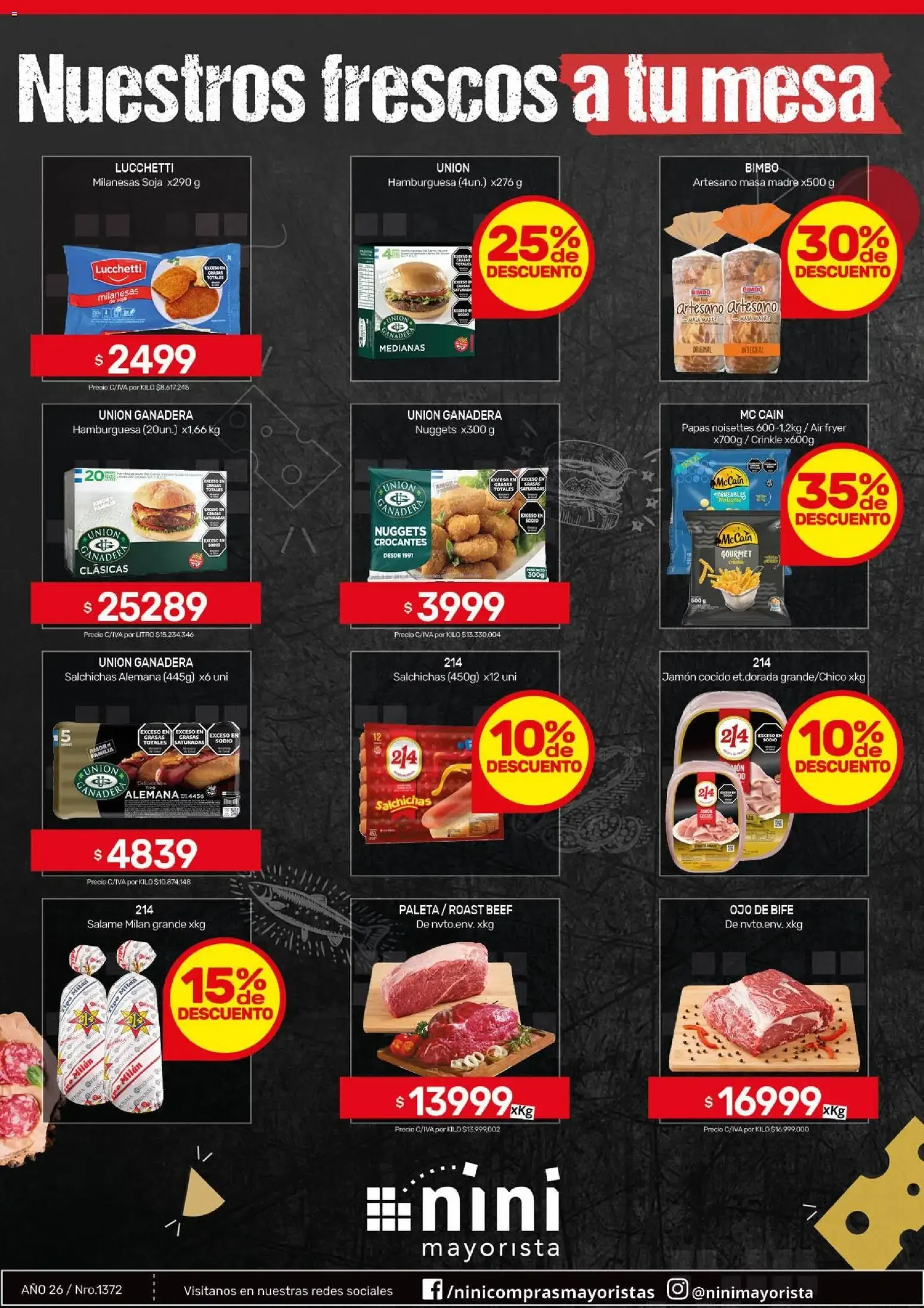 Ofertas de Nuestros frescos a tu mesa 10 de agosto al 16 de agosto 2026 - Página 1 del catálogo