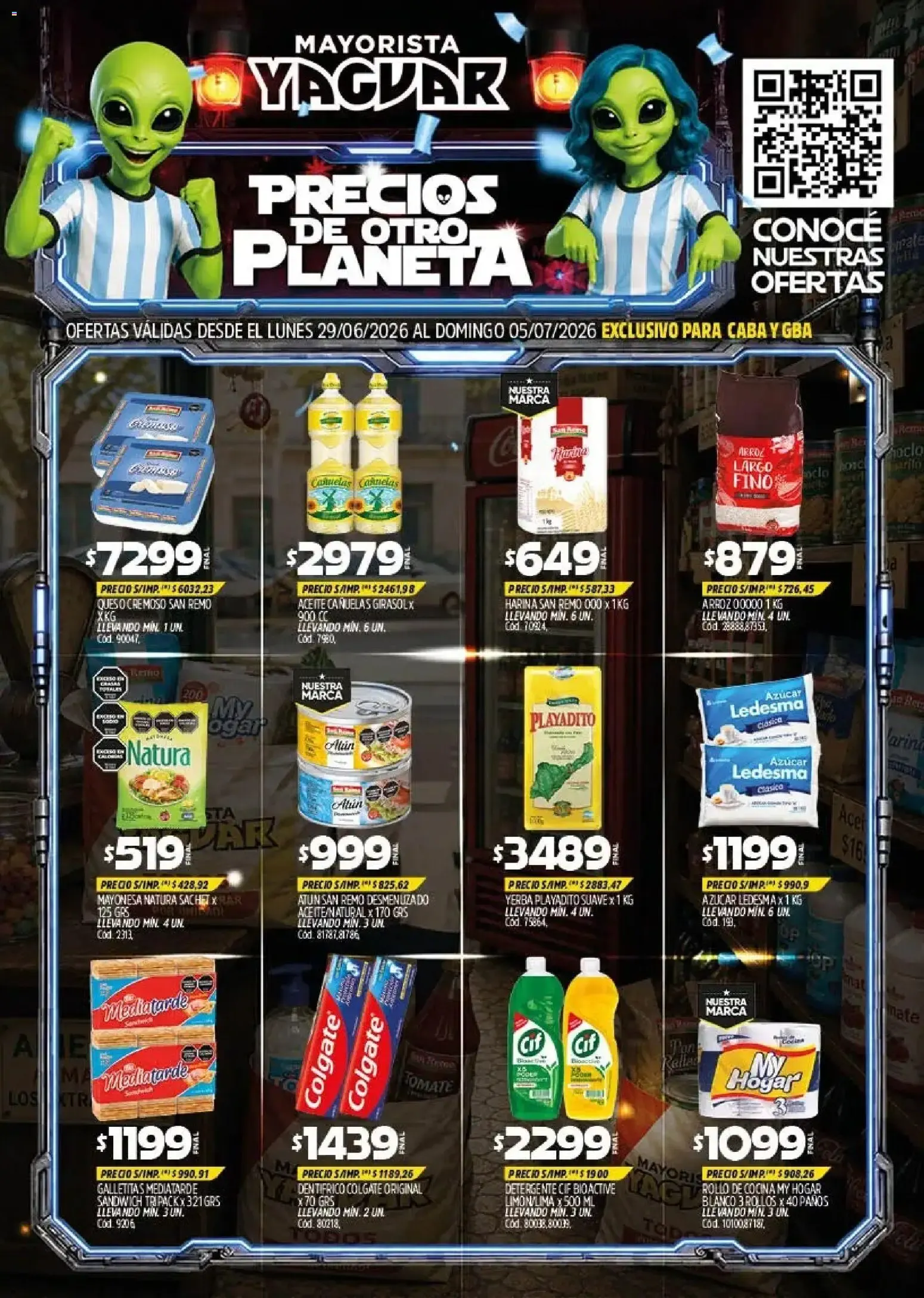 Ofertas de Mayorista Yaguar: Precios de otro planeta 29 de junio al 5 de julio 2026 - Página 1 del catálogo