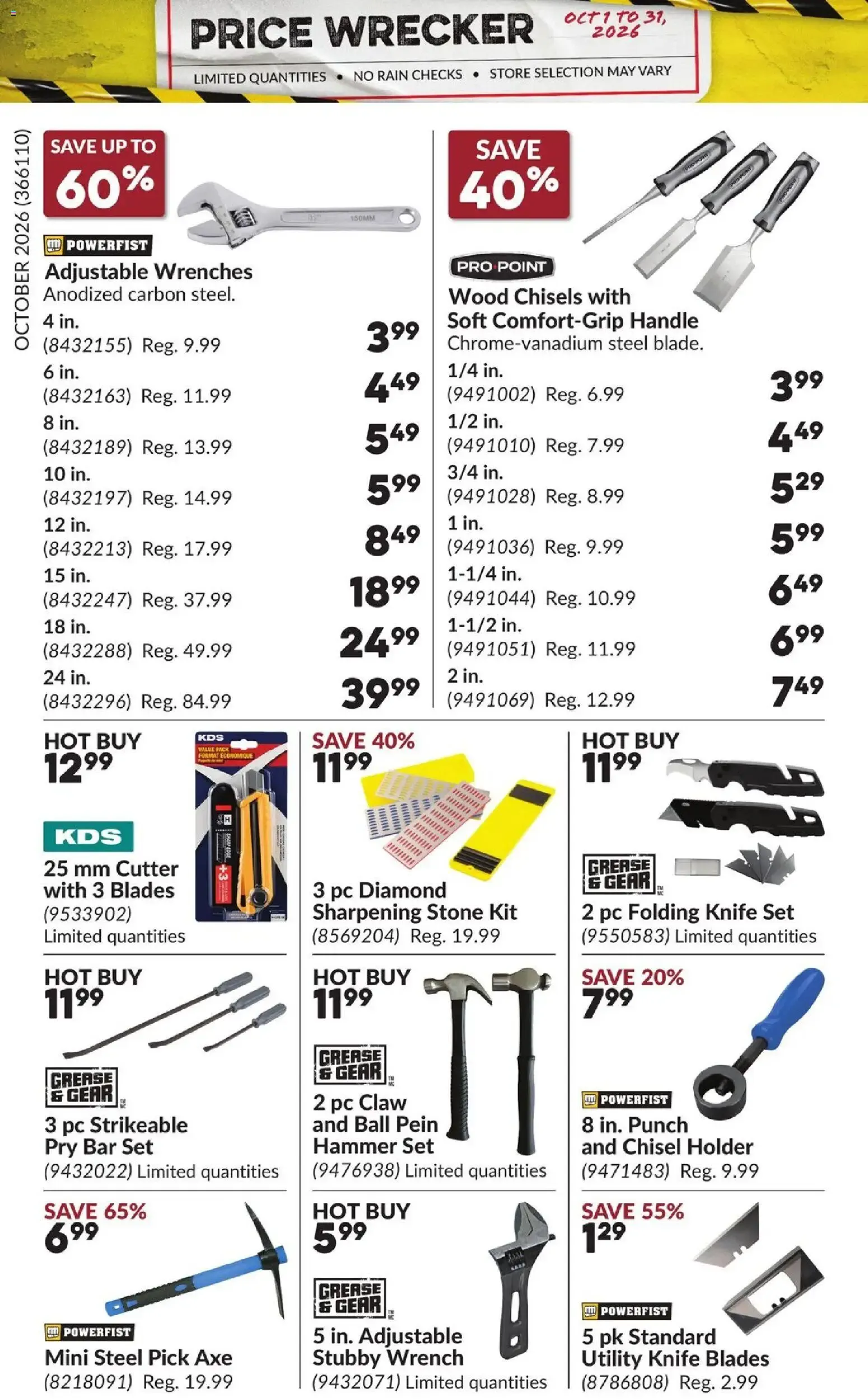 Princess Auto flyer - Price Wrecker from Oct 1, 2026 > weekly specials & deals from October 1 to October 31 2026 - flyer page 4