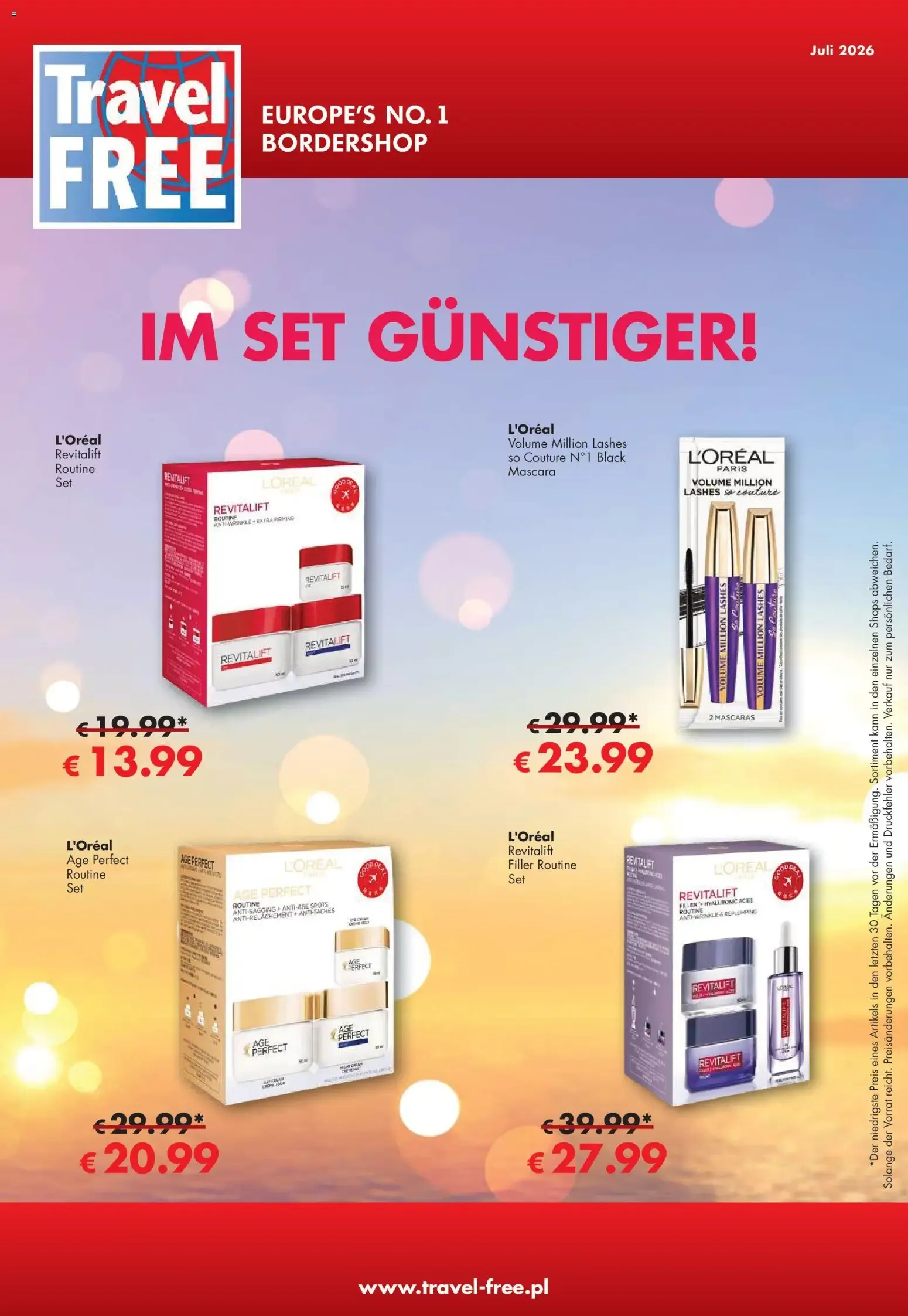 Travel Free: L'Oréal Ofertas en Set von 1. Juli bis 31. Juli 2026 - Prospekt seite 1