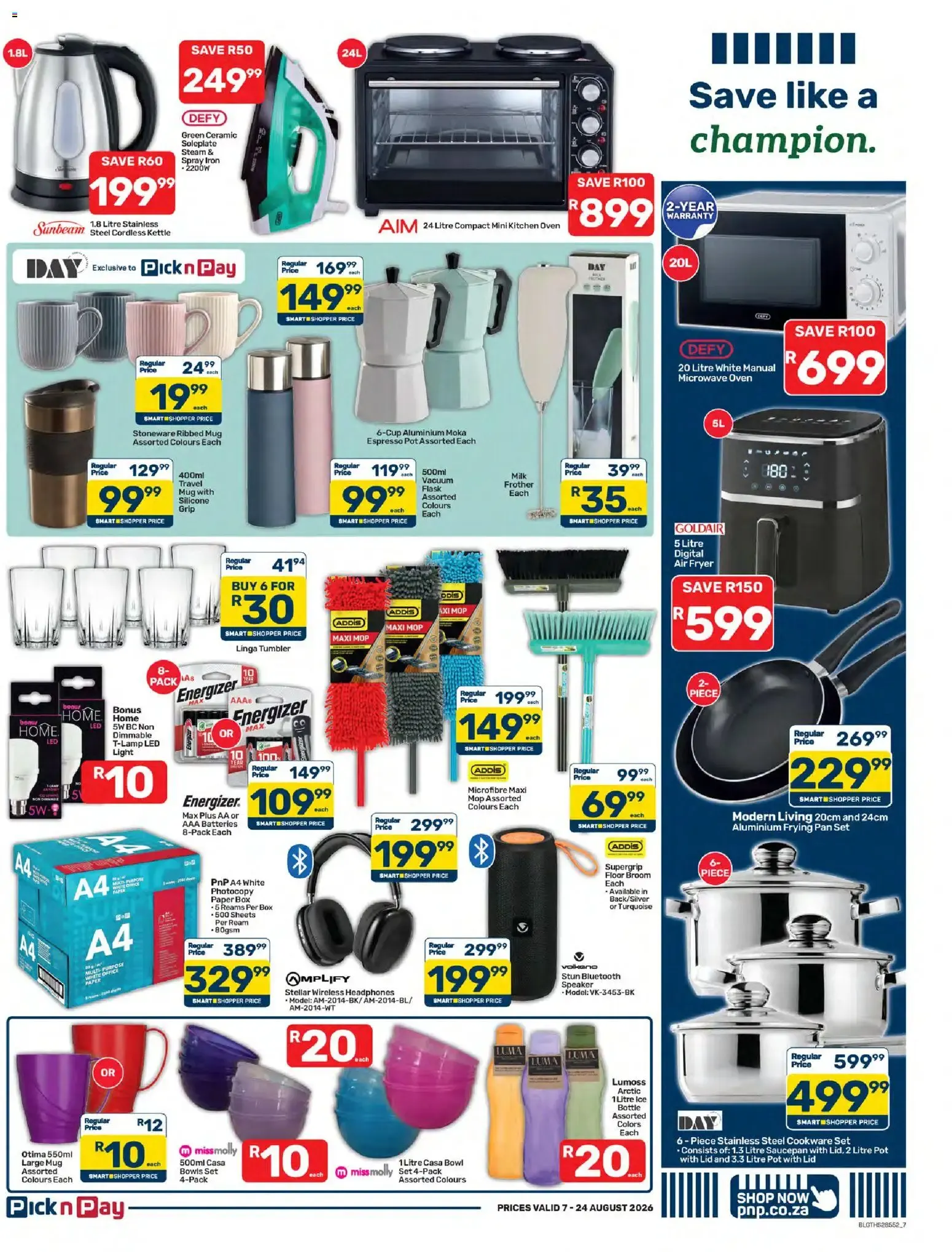 Pick n Pay - Save Like A Champion from 7 August to 24 August 2026 - Catalogue Page 7