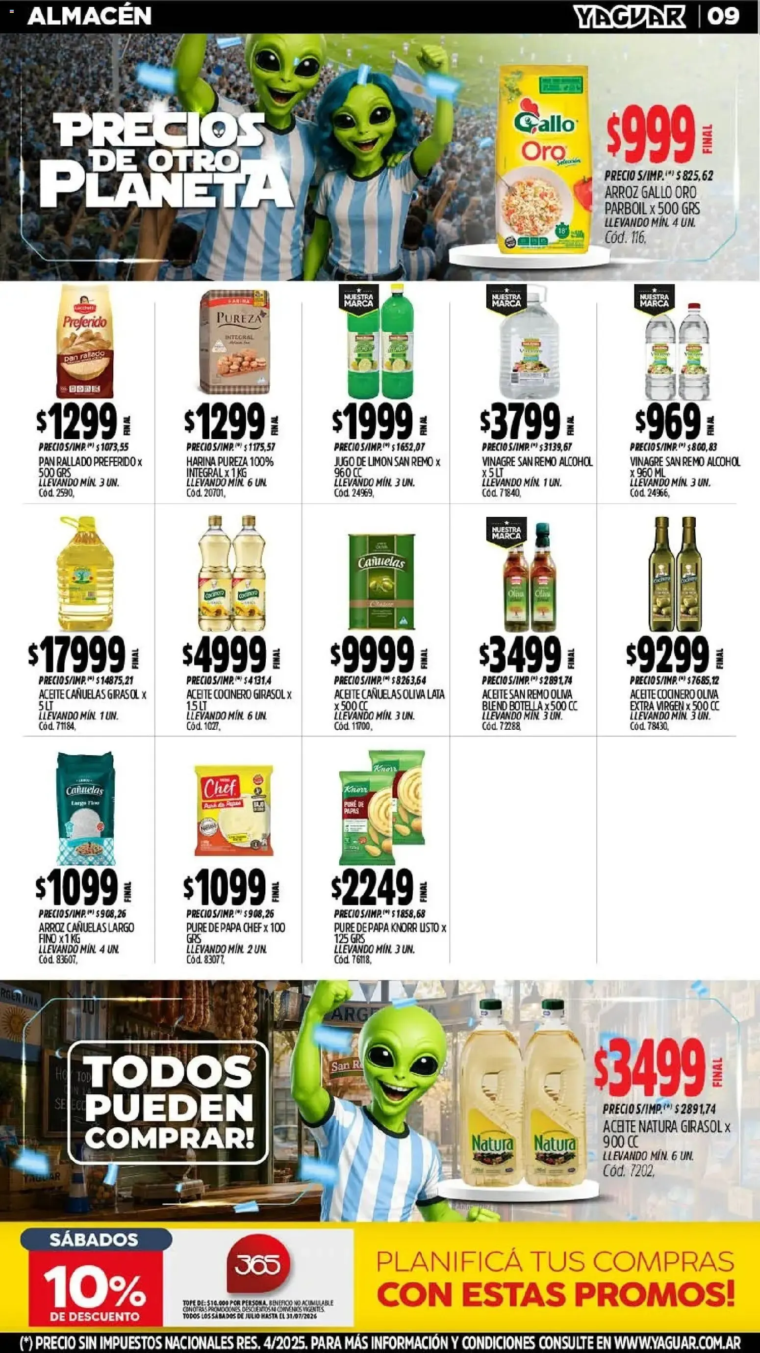 Ofertas de Mayorista Yaguar - Precios de Otro Planeta 6 de julio al 11 de julio 2026 - Página 10 del catálogo
