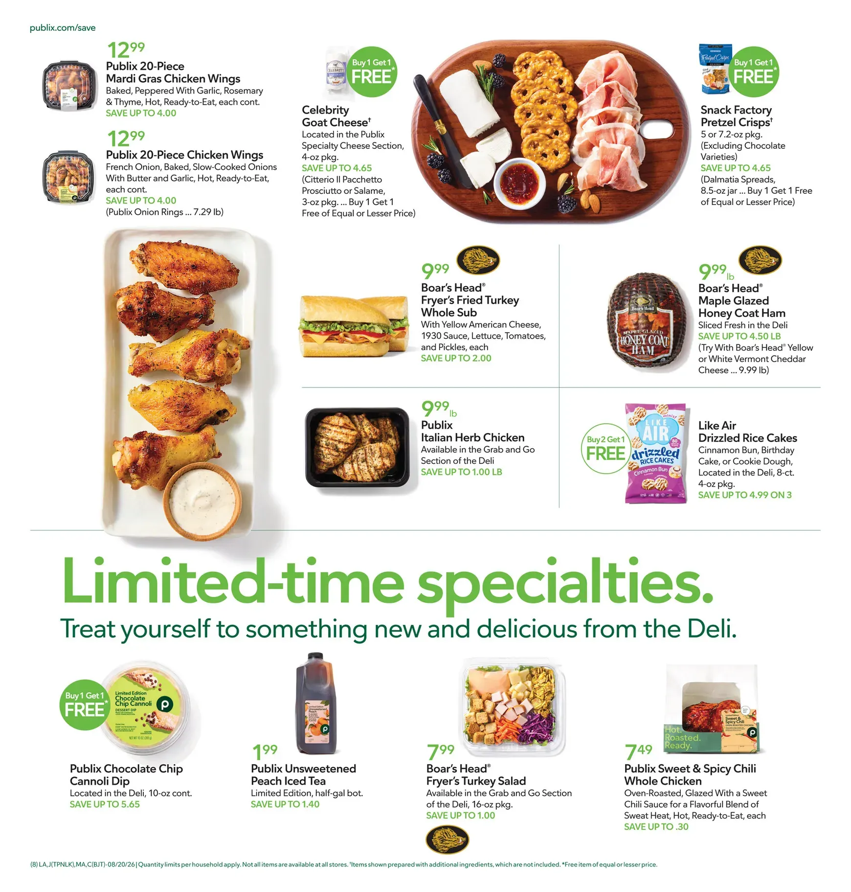 Weekly promotion Current Publix leaflet valid from Thursday 08/20/2026 to Wednesday 08/26/2026 spanning from August 20 to August 26 2026 - Page 8 for Catalogue 365