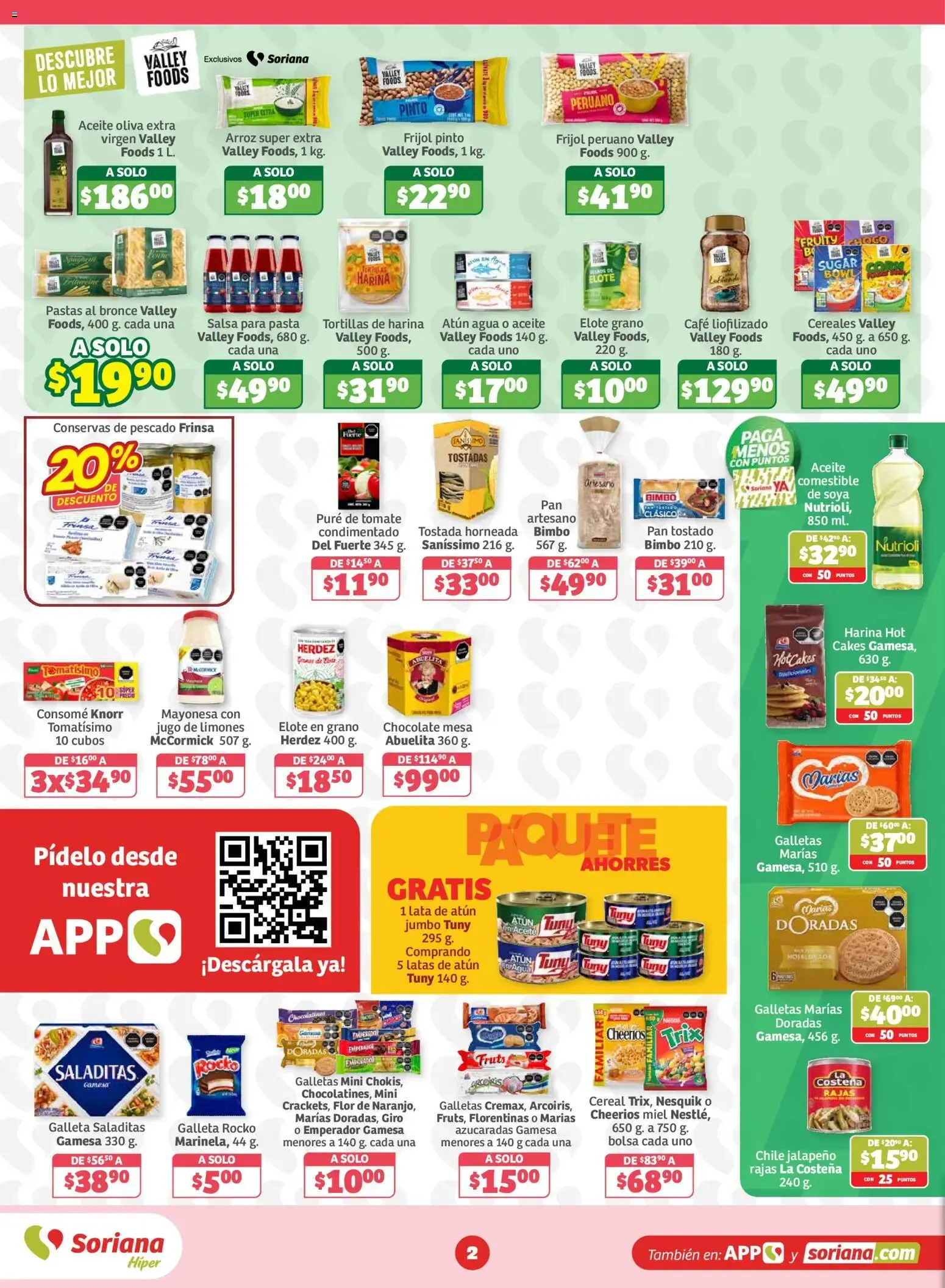 Catálogo de SORIANA ofertas hoy de 23/10/2026 - Folleto Octubre 23 de octubre al 29 de octubre 2026 - Pagina 2
