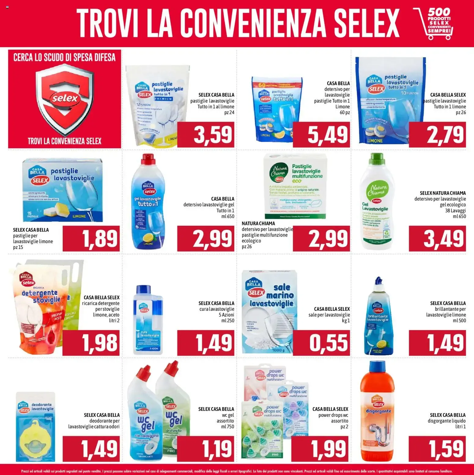 Emisfero Ipermercati: Cerca lo scudo di Spesa Difesa con prodotti Selex da 21 settembre a 31 gennaio di 2027 - Pagina del volantino 19
