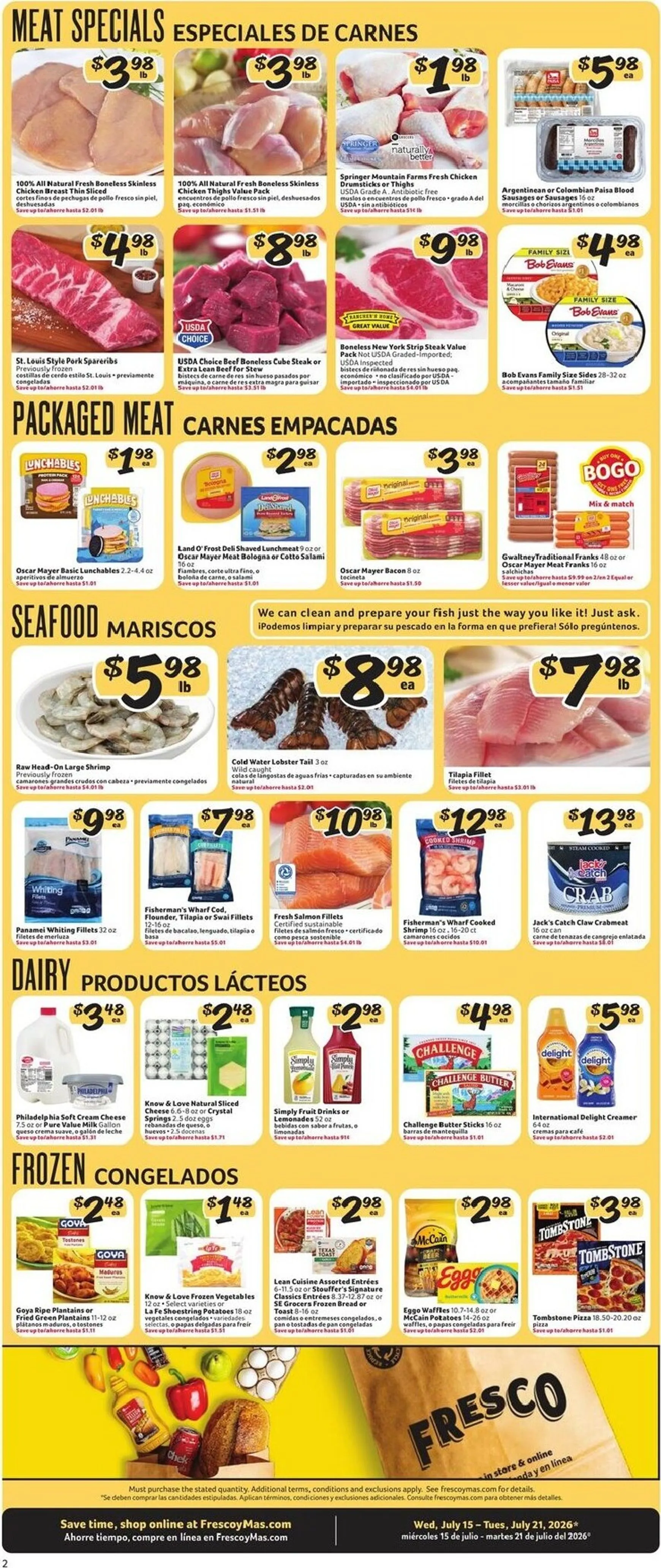 Weekly ad Current Fresco y Más leaflet valid from Wednesday 07/15/2026 to Tuesday 07/21/2026 from July 15 to July 21 2026 - Page 3